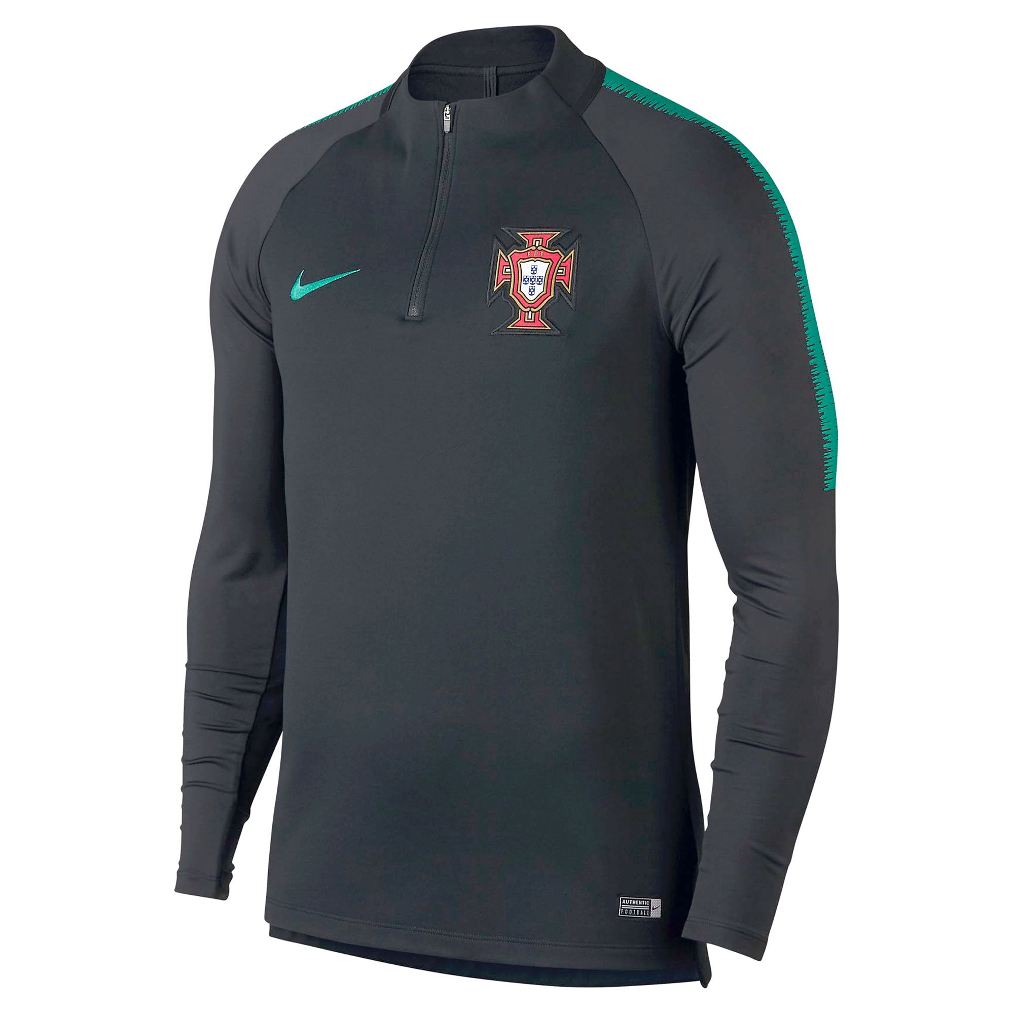 Sudadera Portugal Squad Drill 2018/2019 Negro - Fútbol Factory