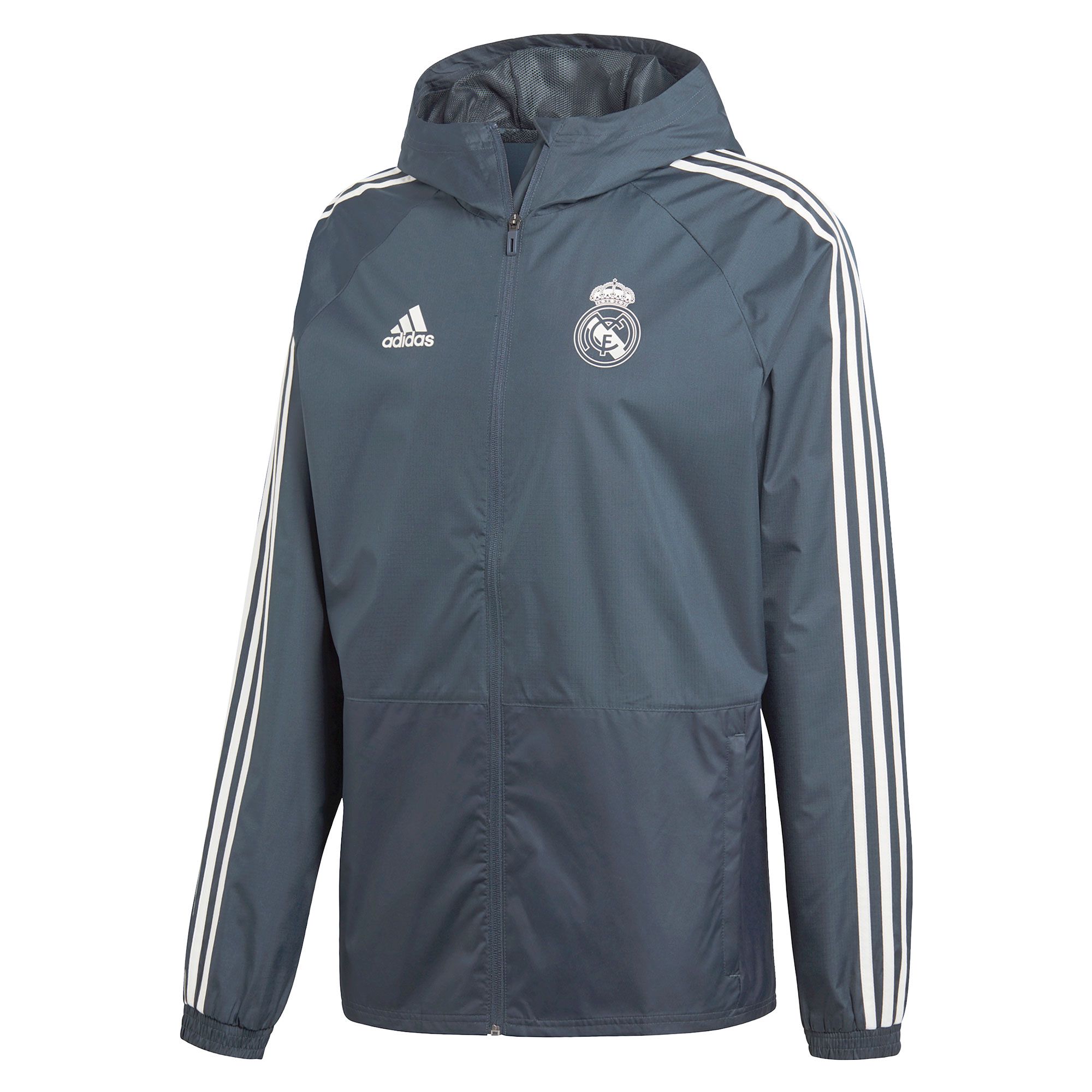Chubasquero de Training Real Madrid 2018/2019 Rain Edition Gris - Fútbol Factory