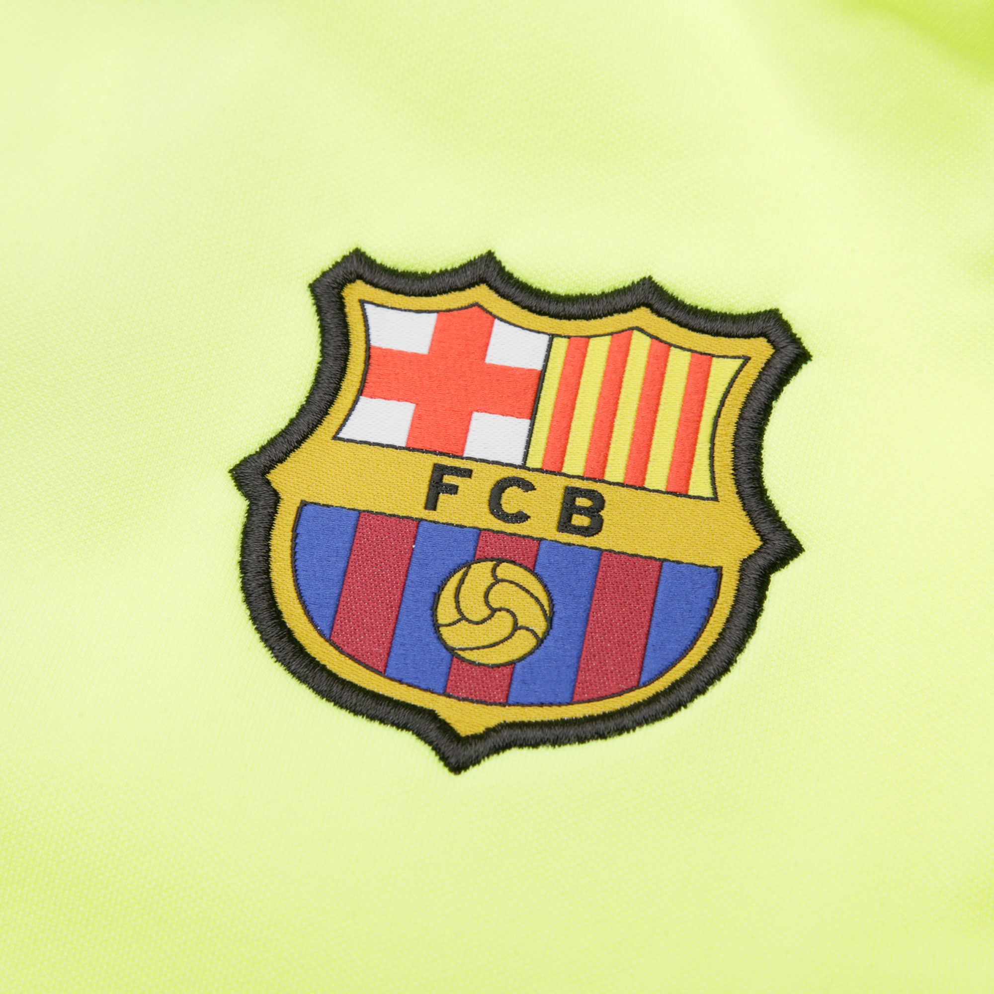 Chaqueta Pre-Match FC Barcelona 2018/2019 Junior Amarillo Fluor - Fútbol Factory