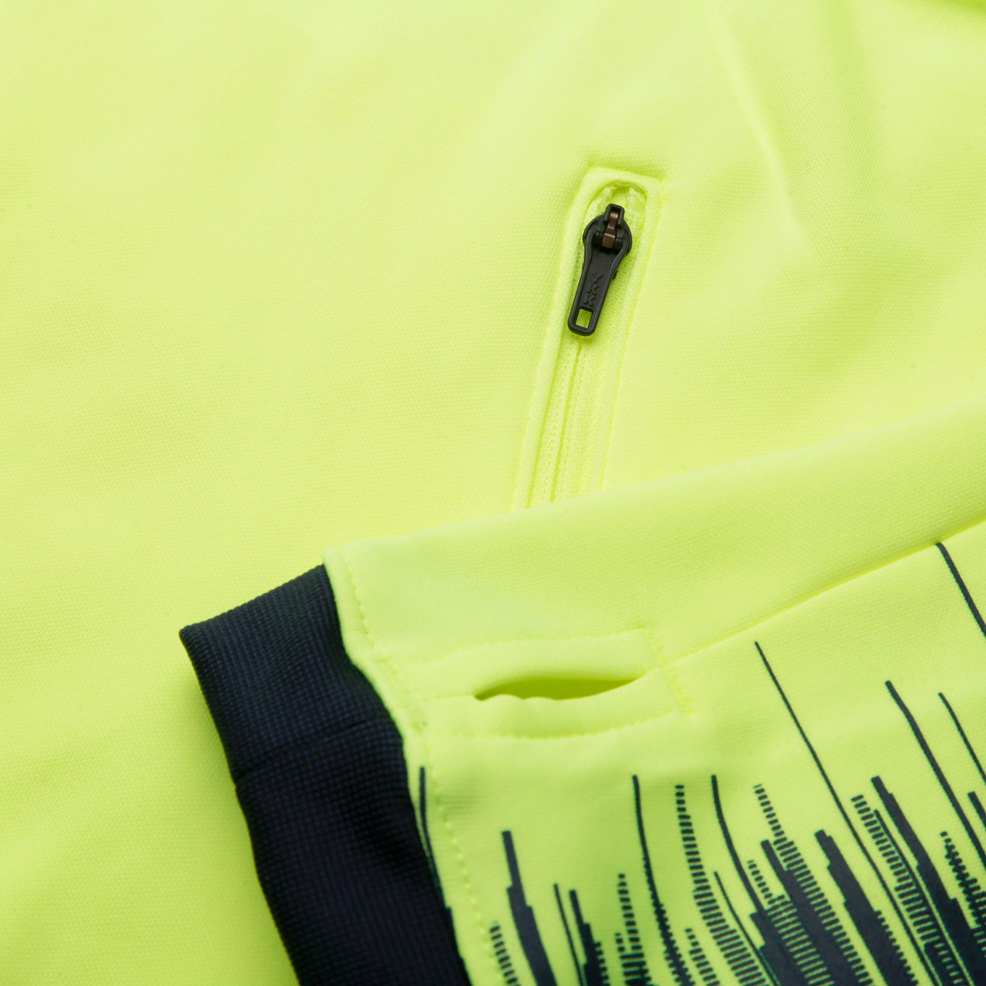 Chaqueta Pre-Match FC Barcelona 2018/2019 Junior Amarillo Fluor - Fútbol Factory