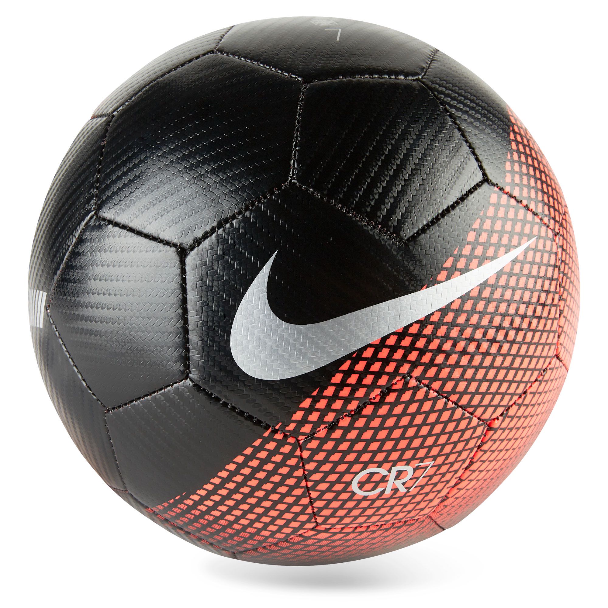 Balón de Fútbol 11 CR7 Prestige Strike Negro Rojo - Fútbol Factory