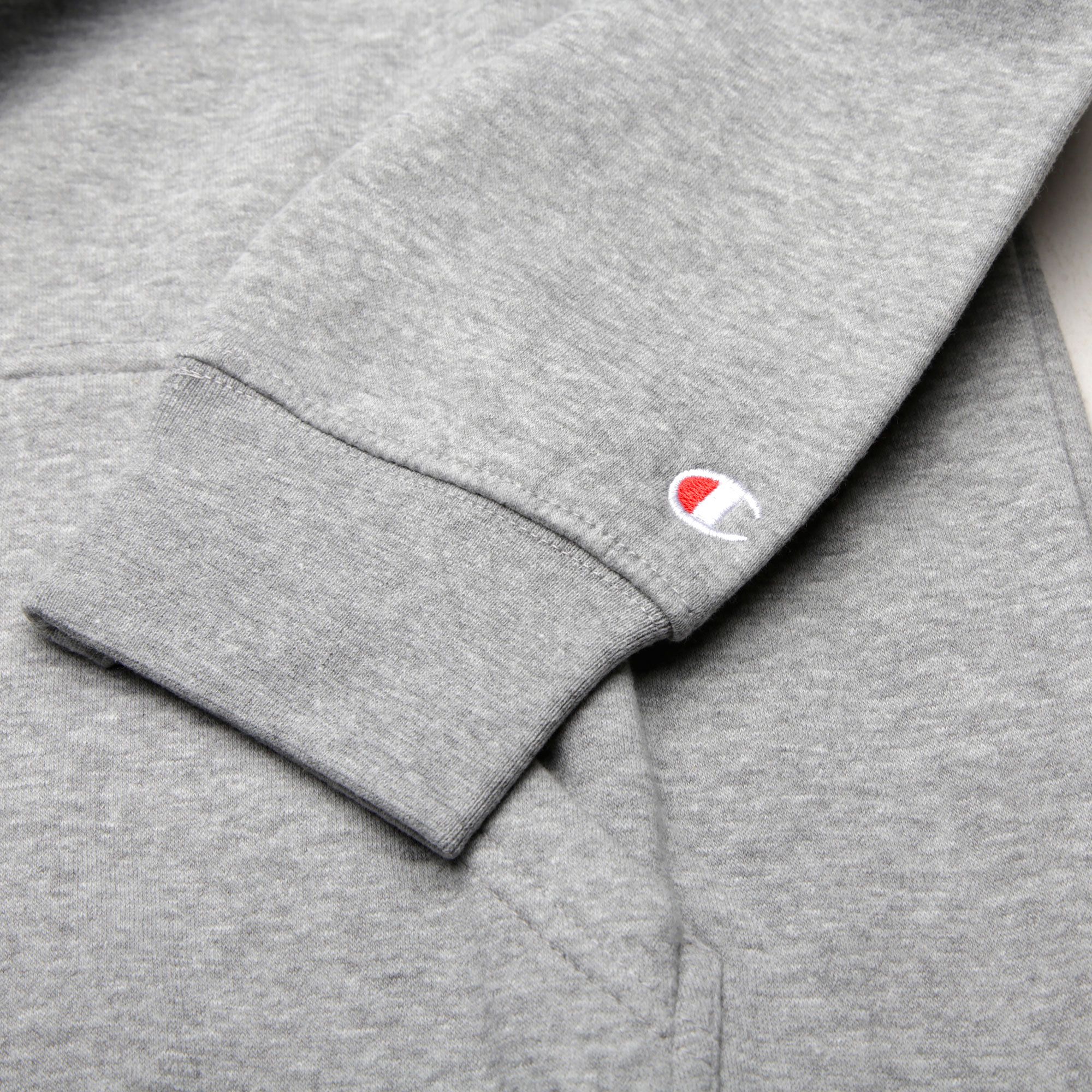 Sudadera Capucha Champion Logo Gris - Fútbol Factory