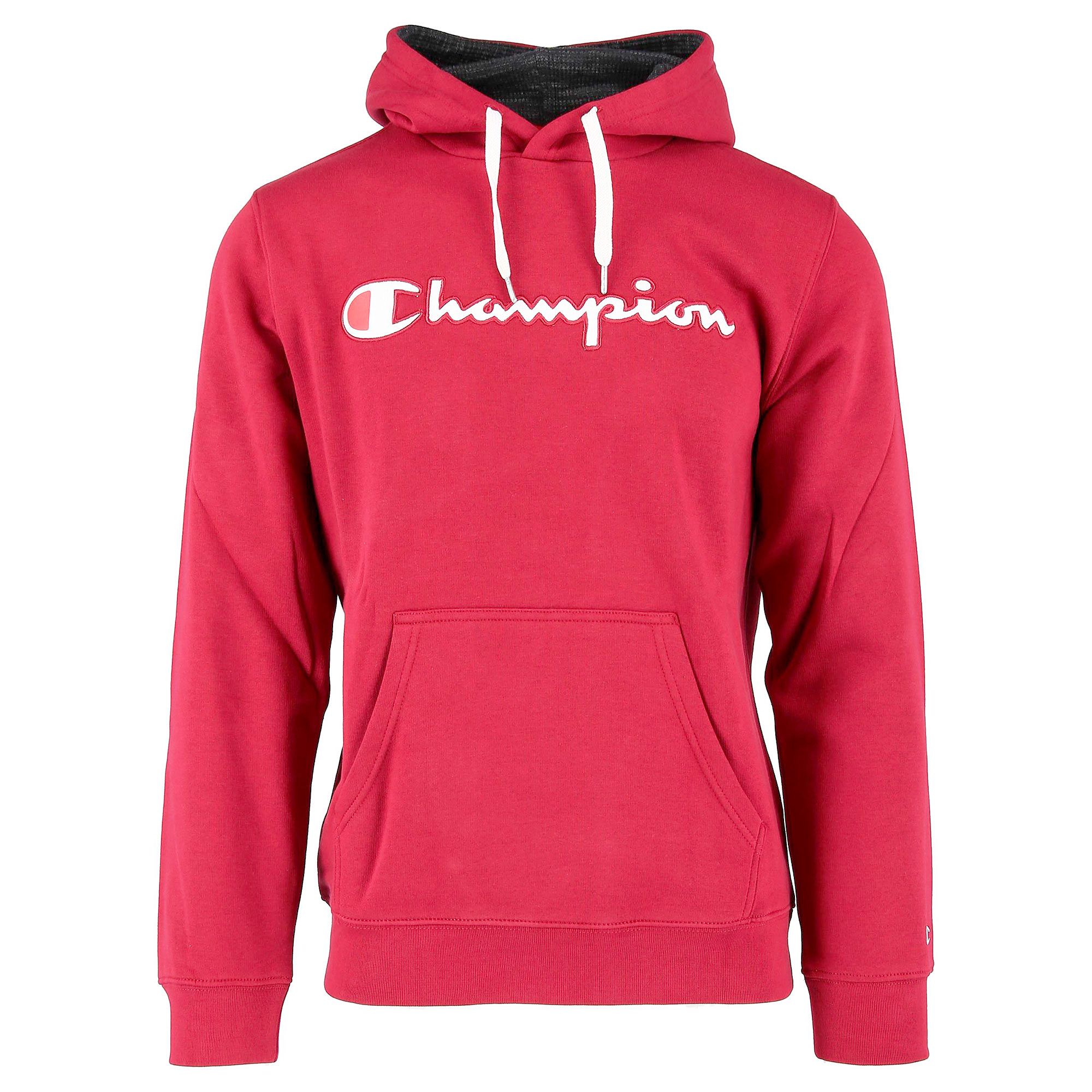Sudadera Capucha Champion Logo Rojo - Fútbol Factory