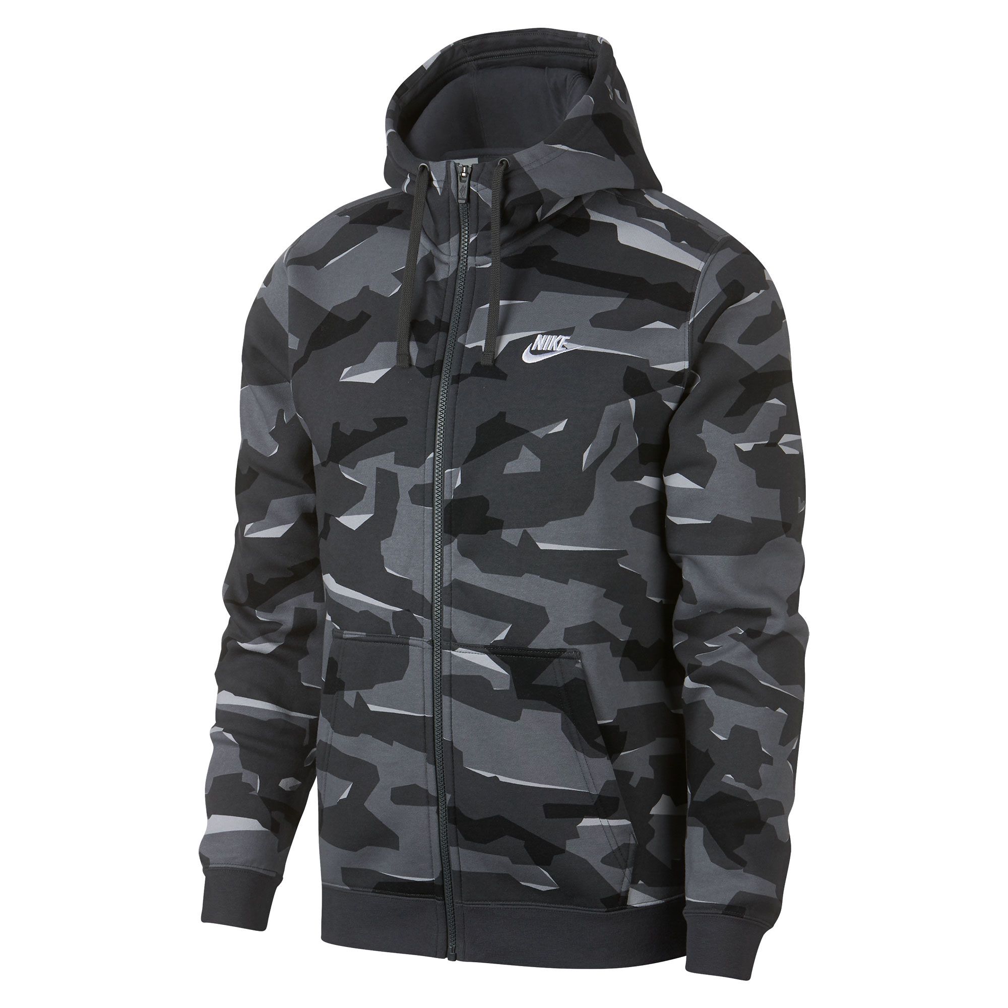 Chaqueta con Capucha Sportswear Club Gris Camo - Fútbol Factory