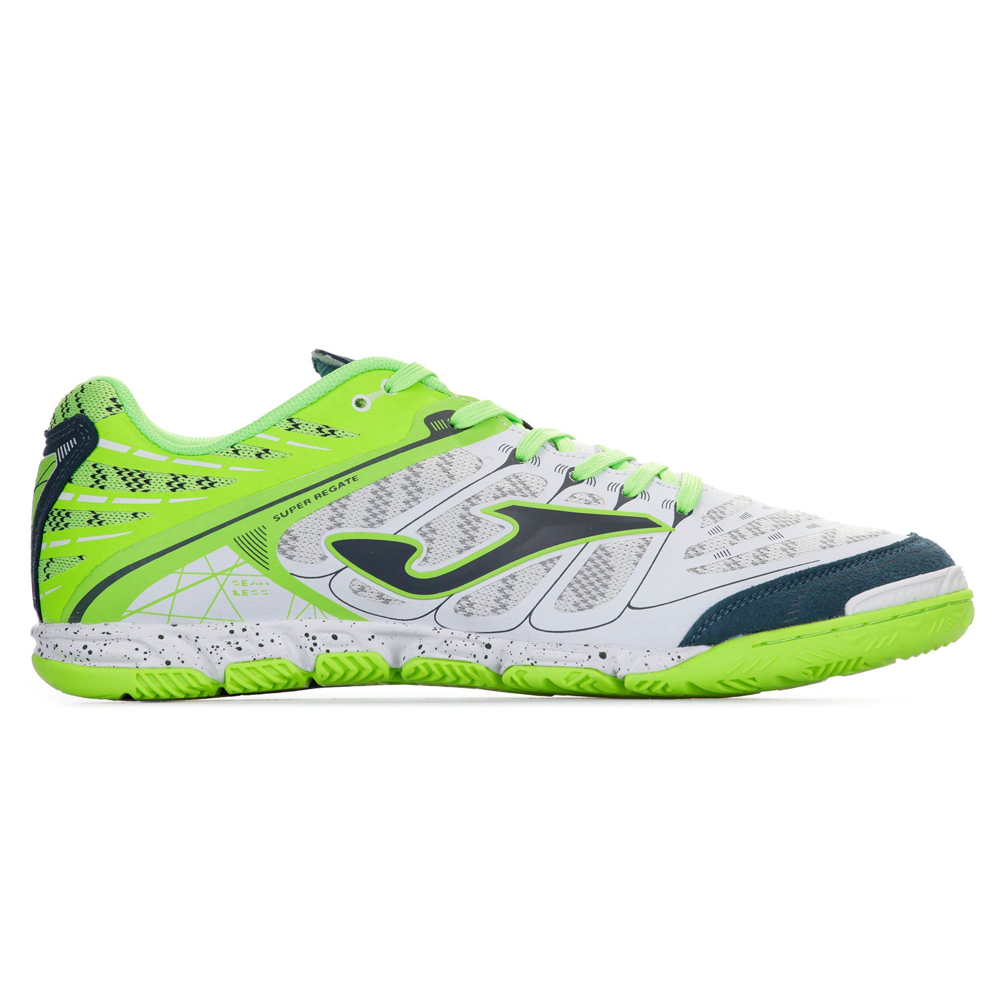 Zapatillas de Fútbol Sala Super Regate IC Blanco Verde - Fútbol Factory
