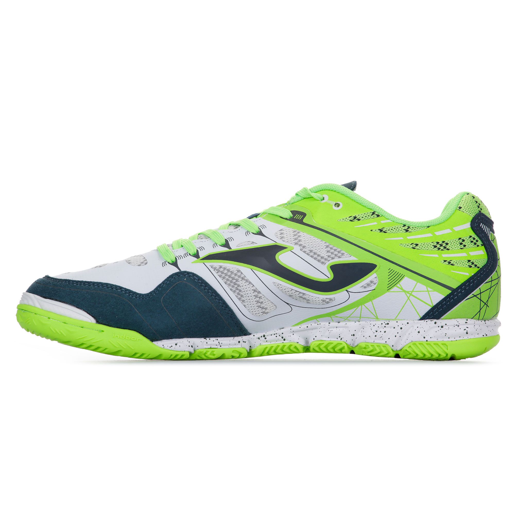 Zapatillas de Fútbol Sala Super Regate IC Blanco Verde - Fútbol Factory