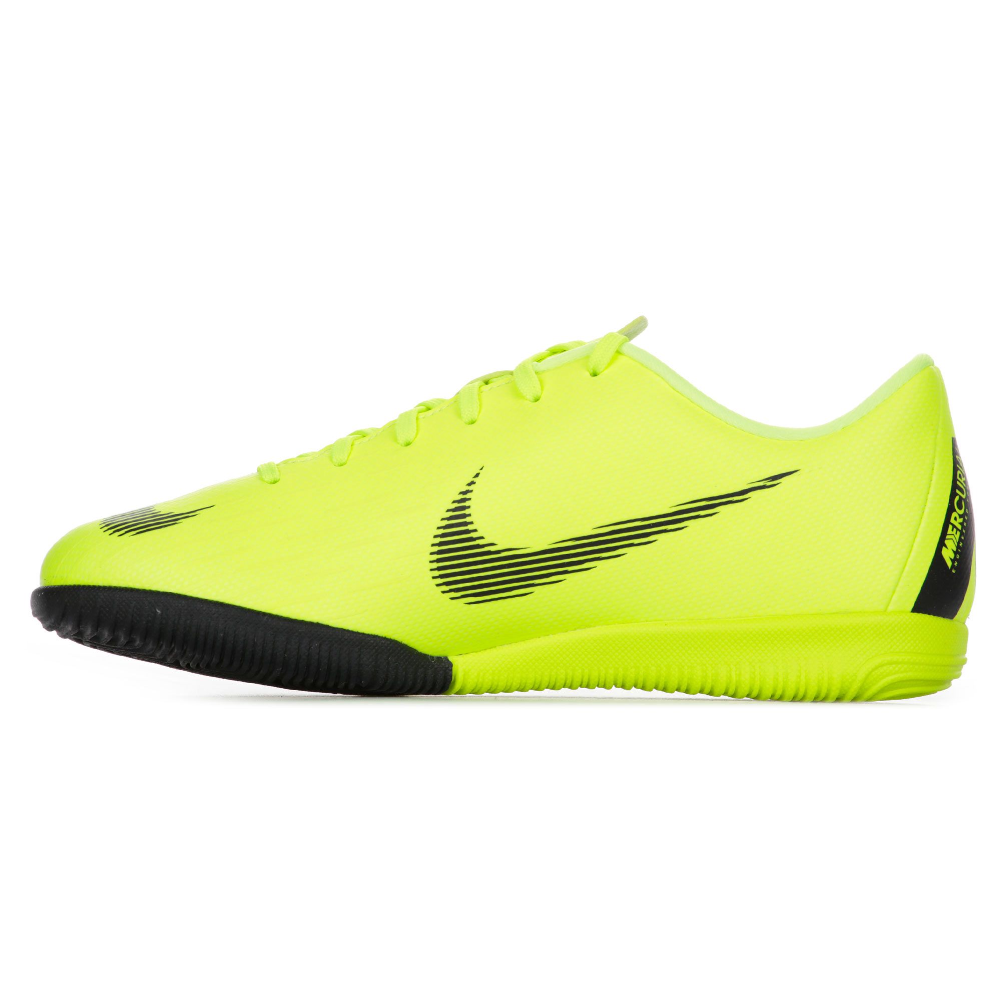 Zapatillas de Fútbol Sala Mercurial VaporX XII Academy Junior IC Amarillo Fluor - Fútbol Factory