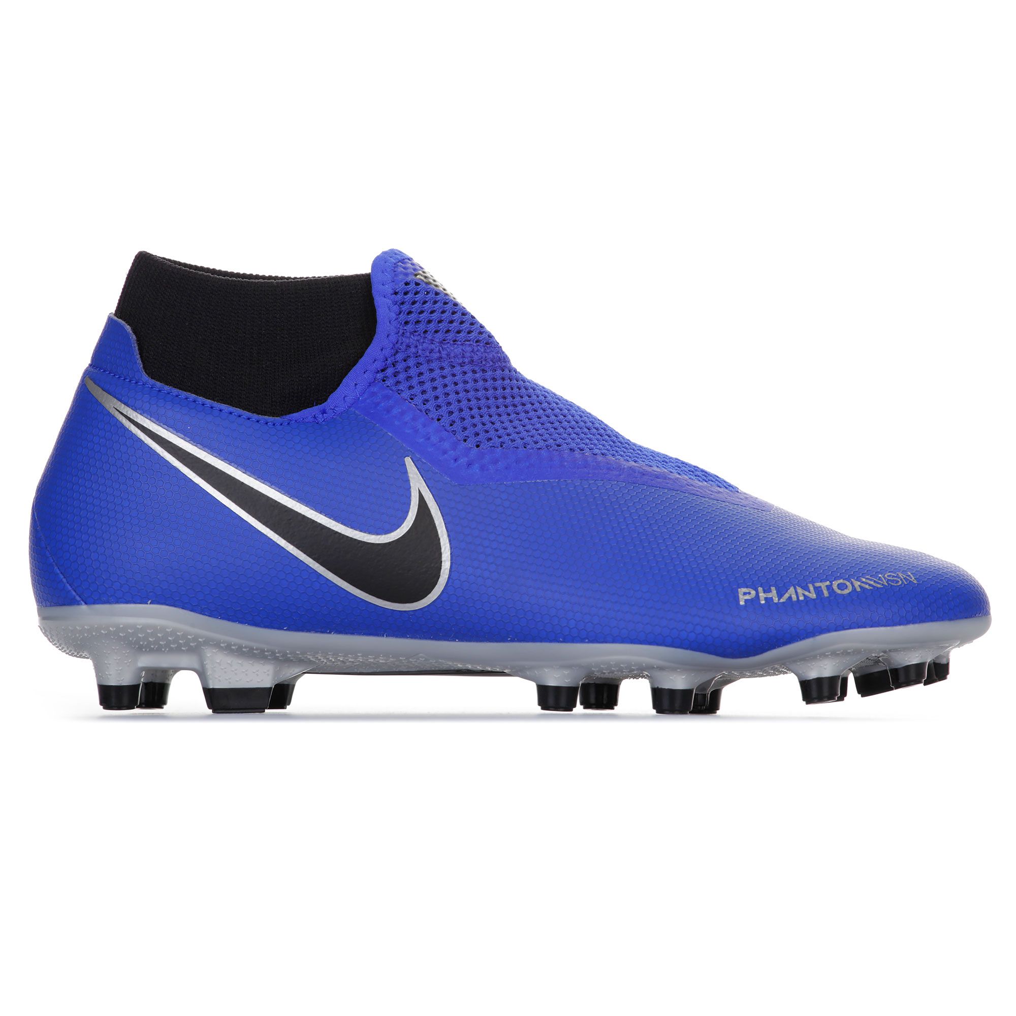 Botas de Fútbol Phantom Vision Academy DF FG/MG Azul Plata - Fútbol Factory