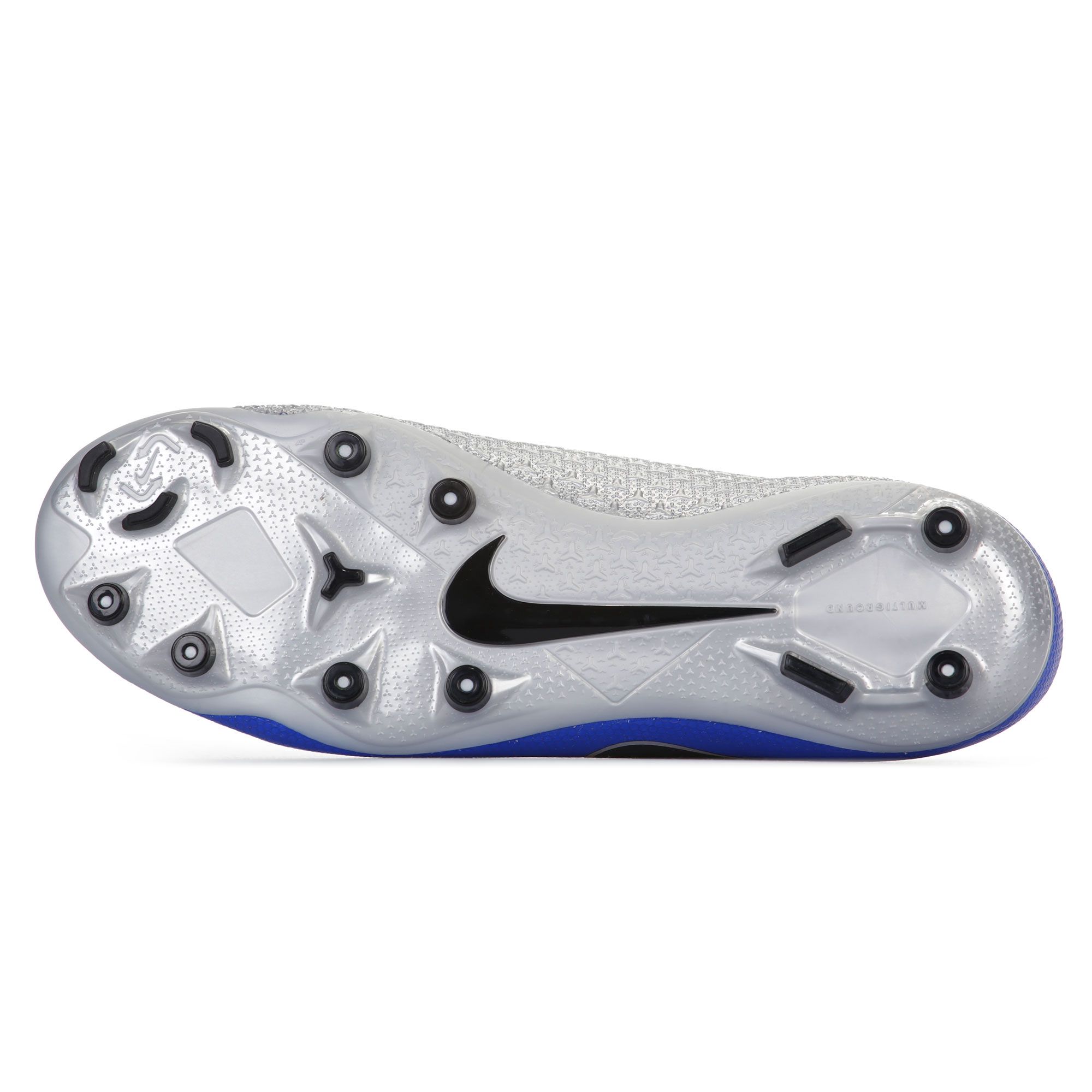 Botas de Fútbol Phantom Vision Academy DF FG/MG Azul Plata - Fútbol Factory