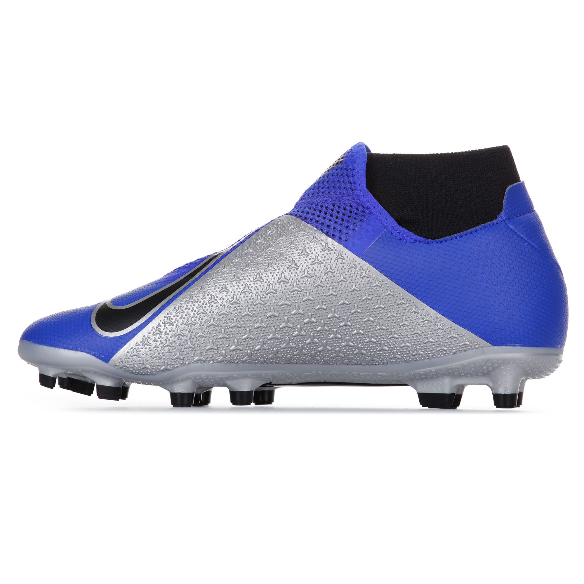 Botas de Fútbol Phantom Vision Academy DF FG/MG Azul Plata - Fútbol Factory