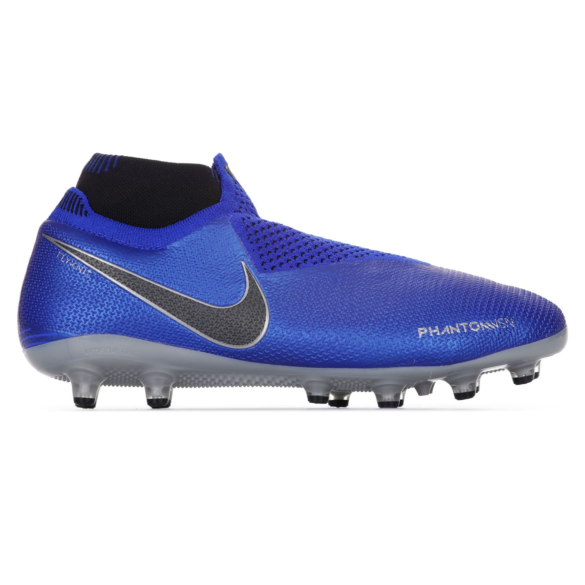 Botas de Fútbol Phantom Vision Elite DF AG-Pro Azul Plata - Fútbol Factory
