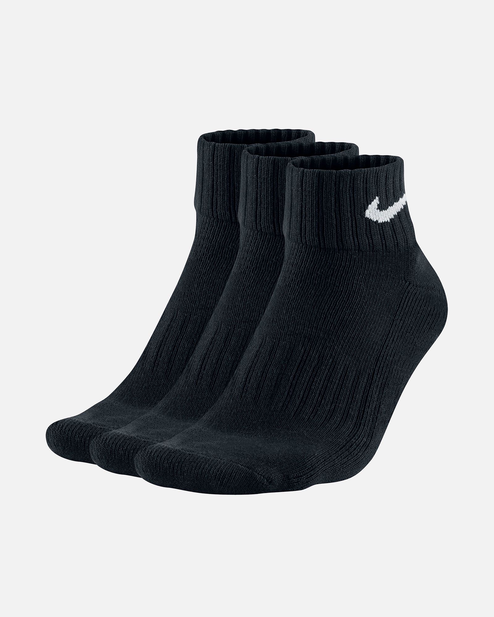 Calcetines Cushion Quarter Pack Negro - Fútbol Factory