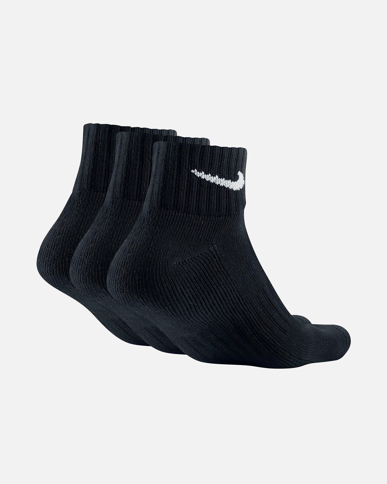 Calcetines Cushion Quarter Pack Negro - Fútbol Factory