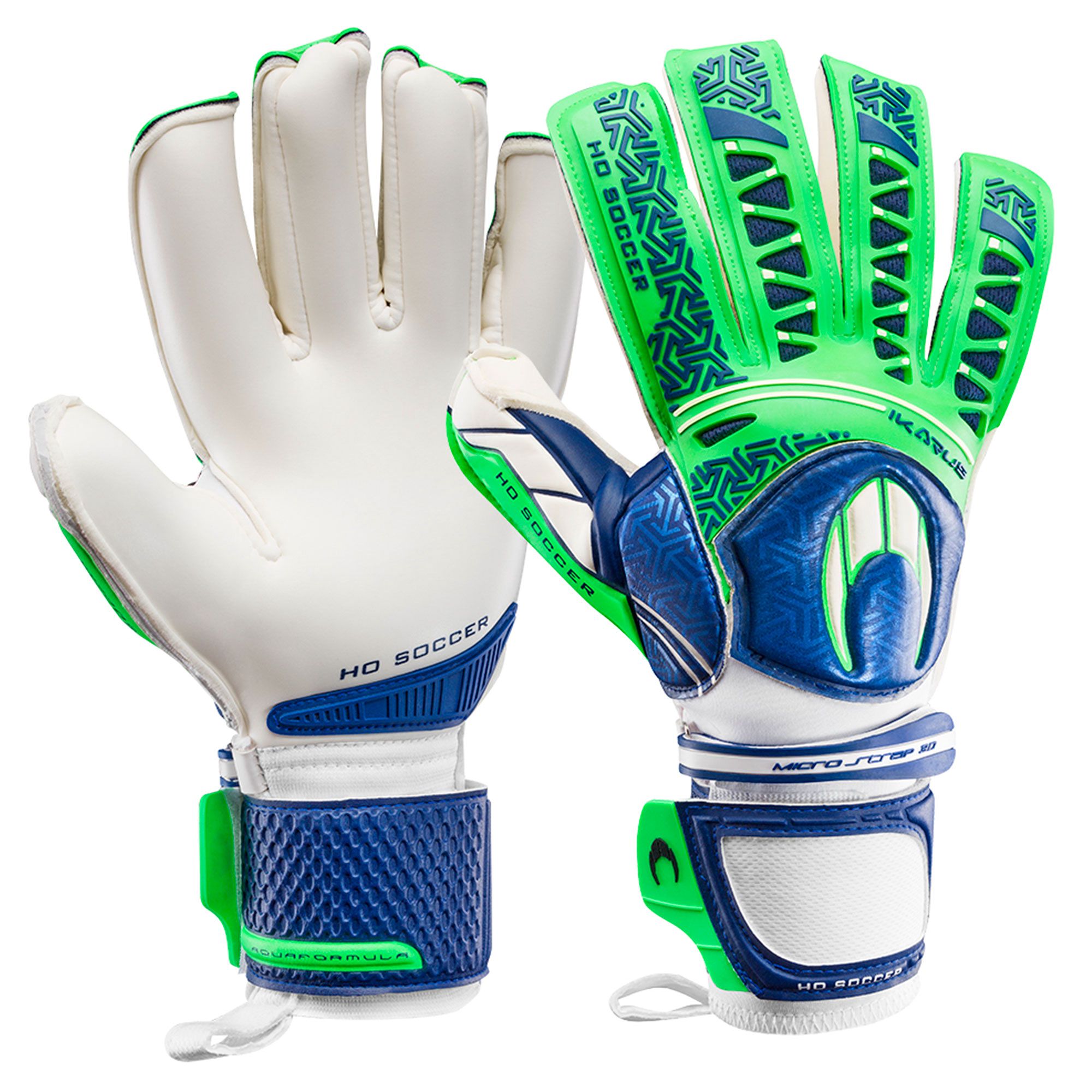 Guantes iKARUS Roll Negative Junior Blanco Verde - Fútbol Factory