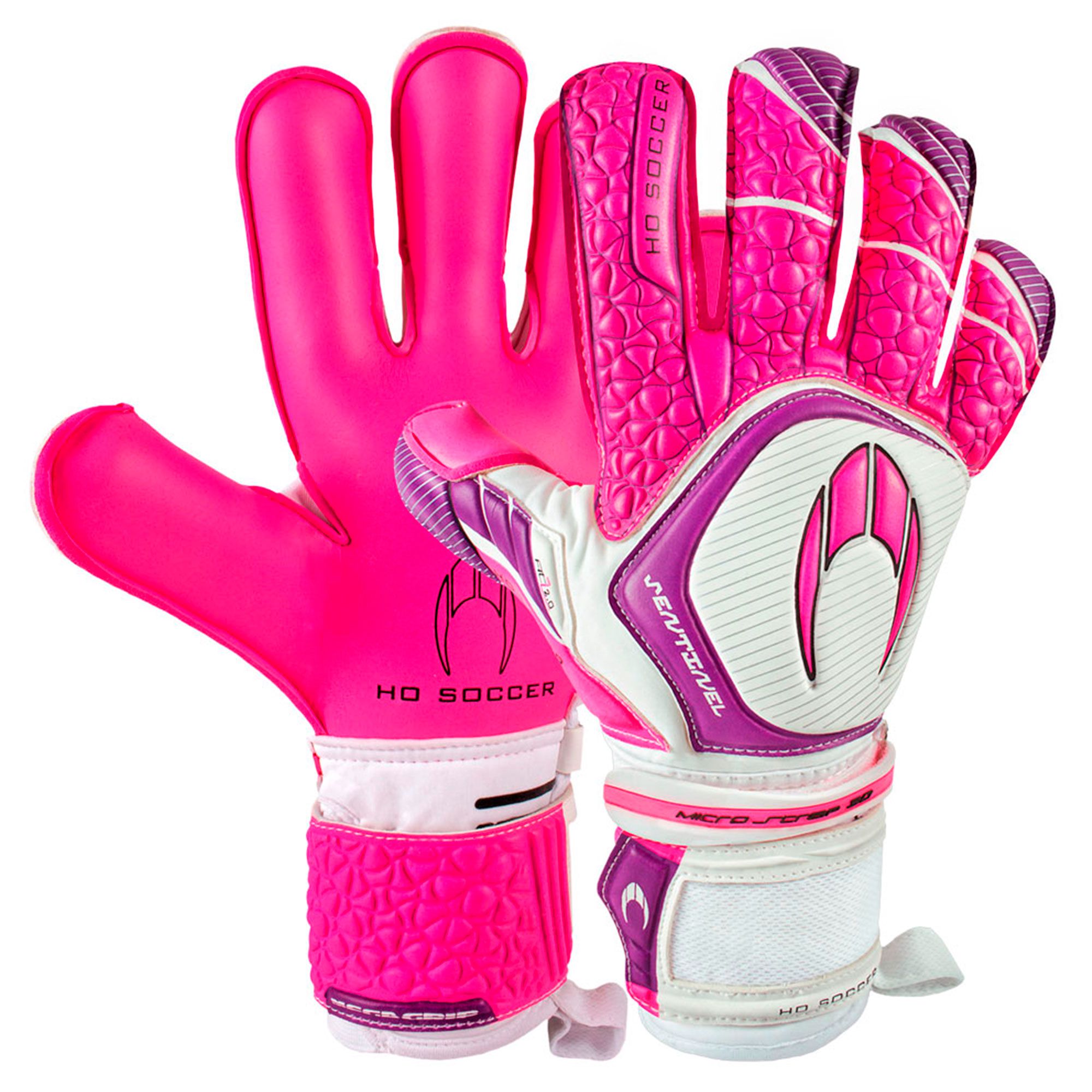 Guantes ONE Flat Blue Junior Rosa Blanco - Fútbol Factory