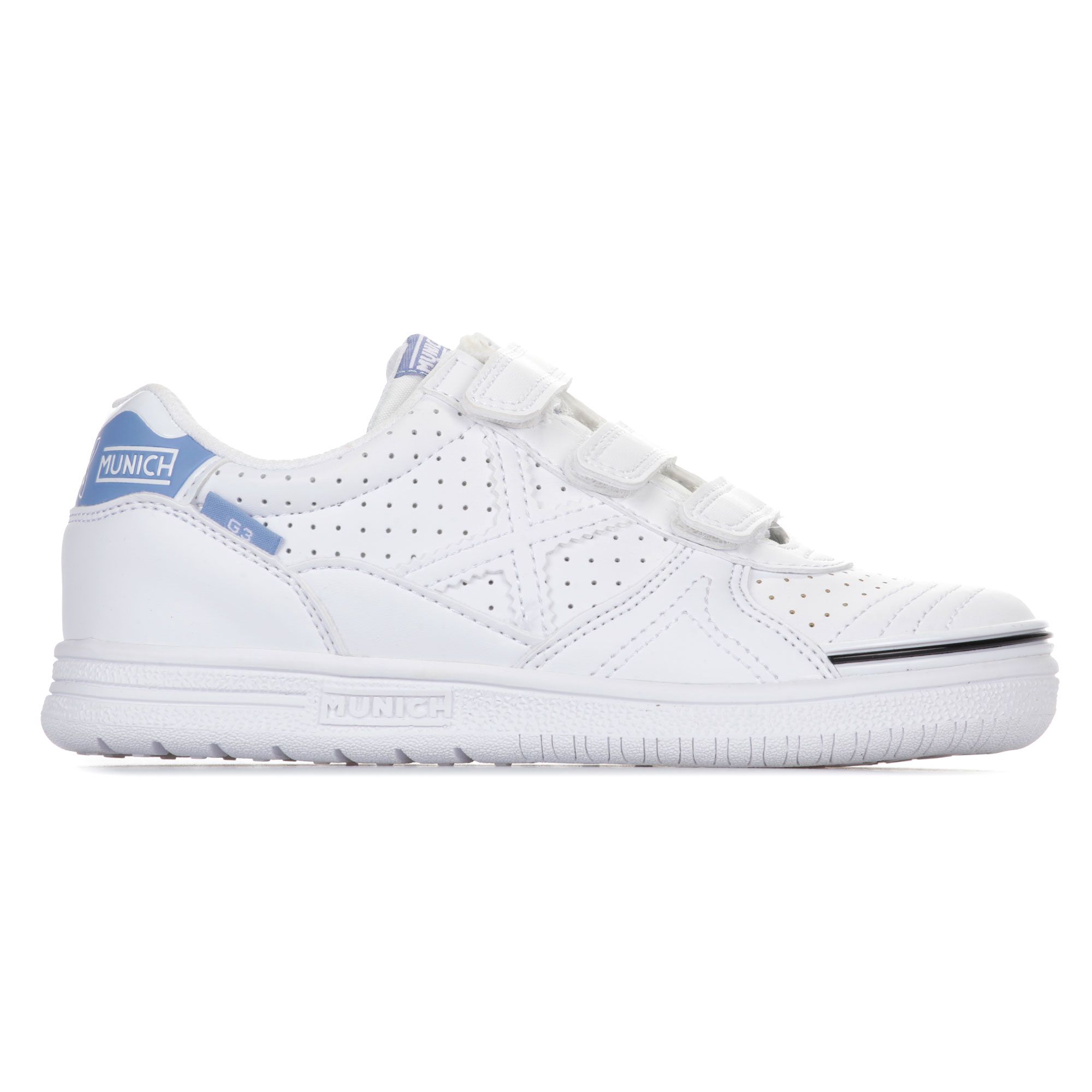 Zapatillas de Fútbol Sala G-3 IN Velcro Junior Blanco - Fútbol Factory