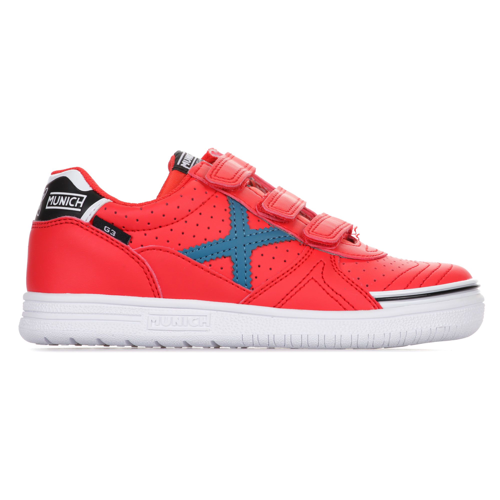 Zapatillas de Fútbol Sala G-3 IN Velcro Junior Rojo - Fútbol Factory