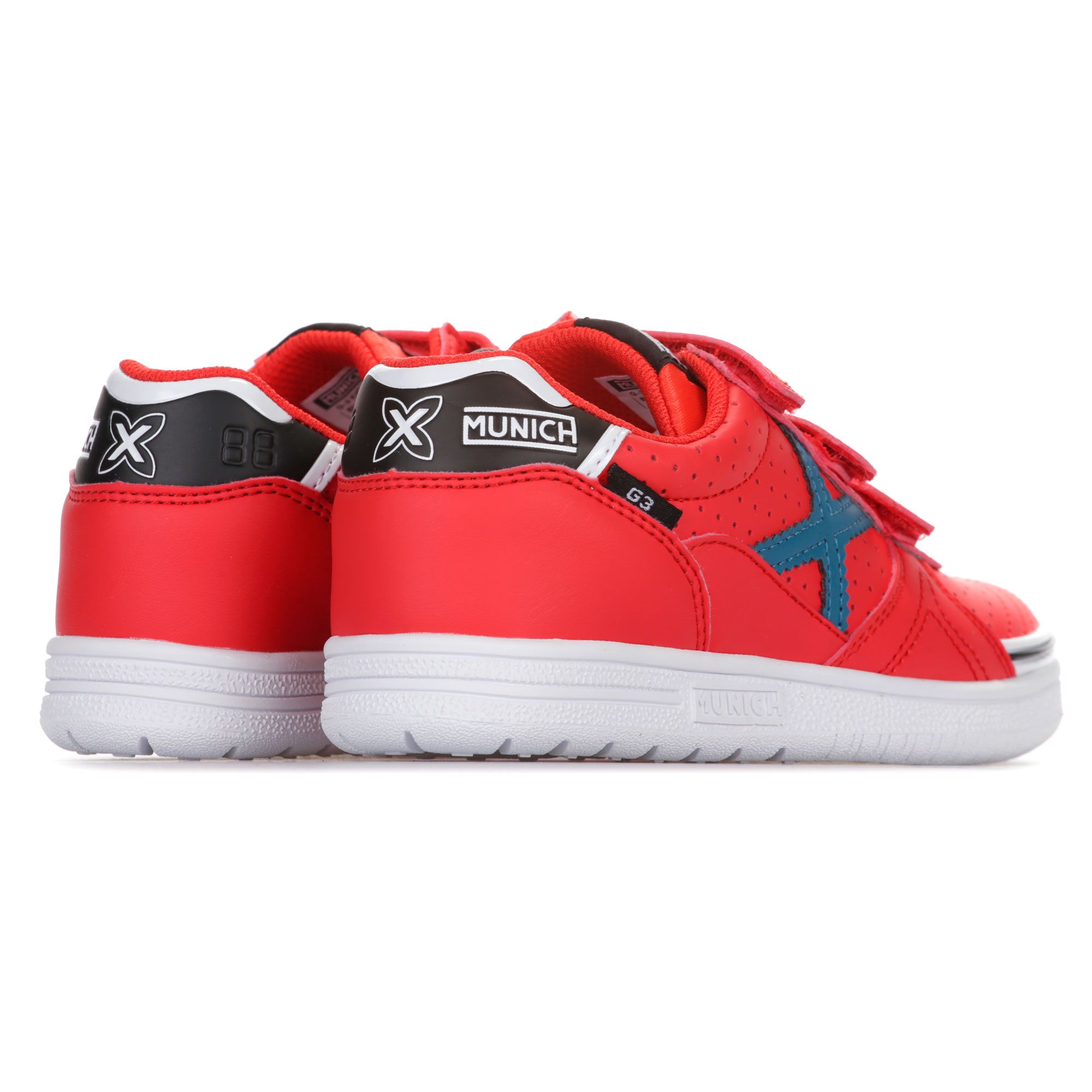 Zapatillas de Fútbol Sala G-3 IN Velcro Junior Rojo - Fútbol Factory