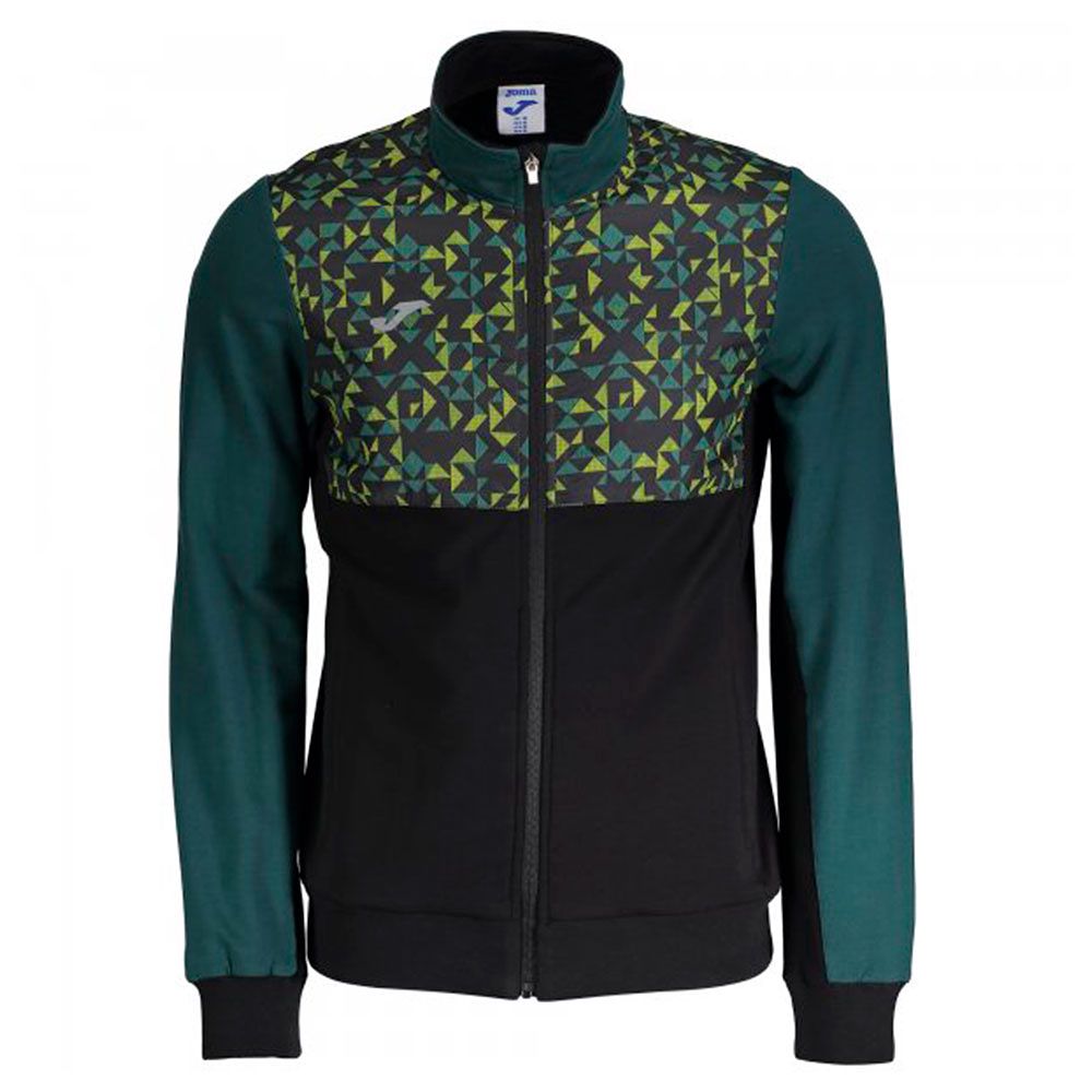 Chaqueta de Paseo Hybrid II Negro Verde - Fútbol Factory
