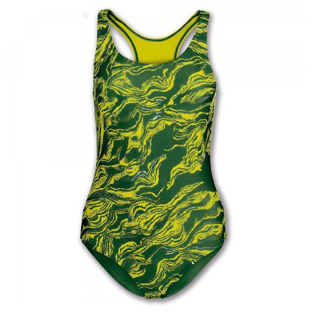 Bañador Wave Mujer Verde Negro - Fútbol Factory