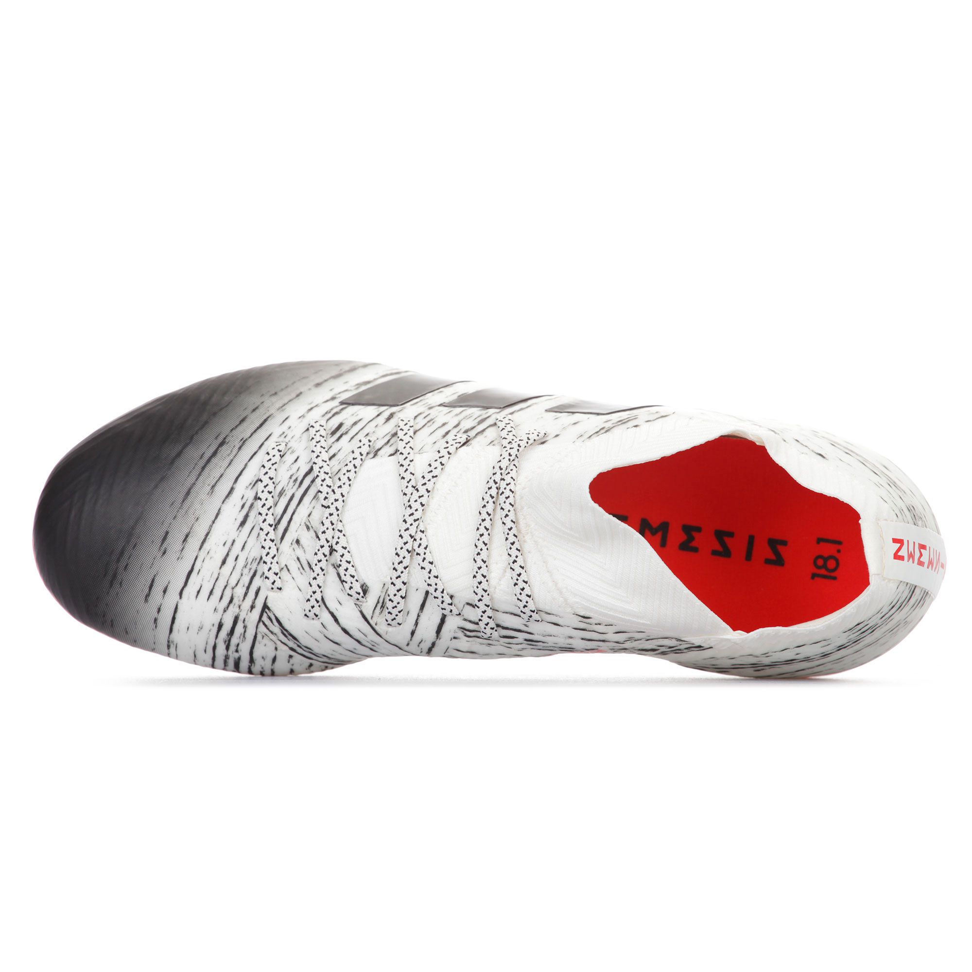 Botas de Fútbol Nemeziz 18.1 FG Junior Blanco Negro - Fútbol Factory