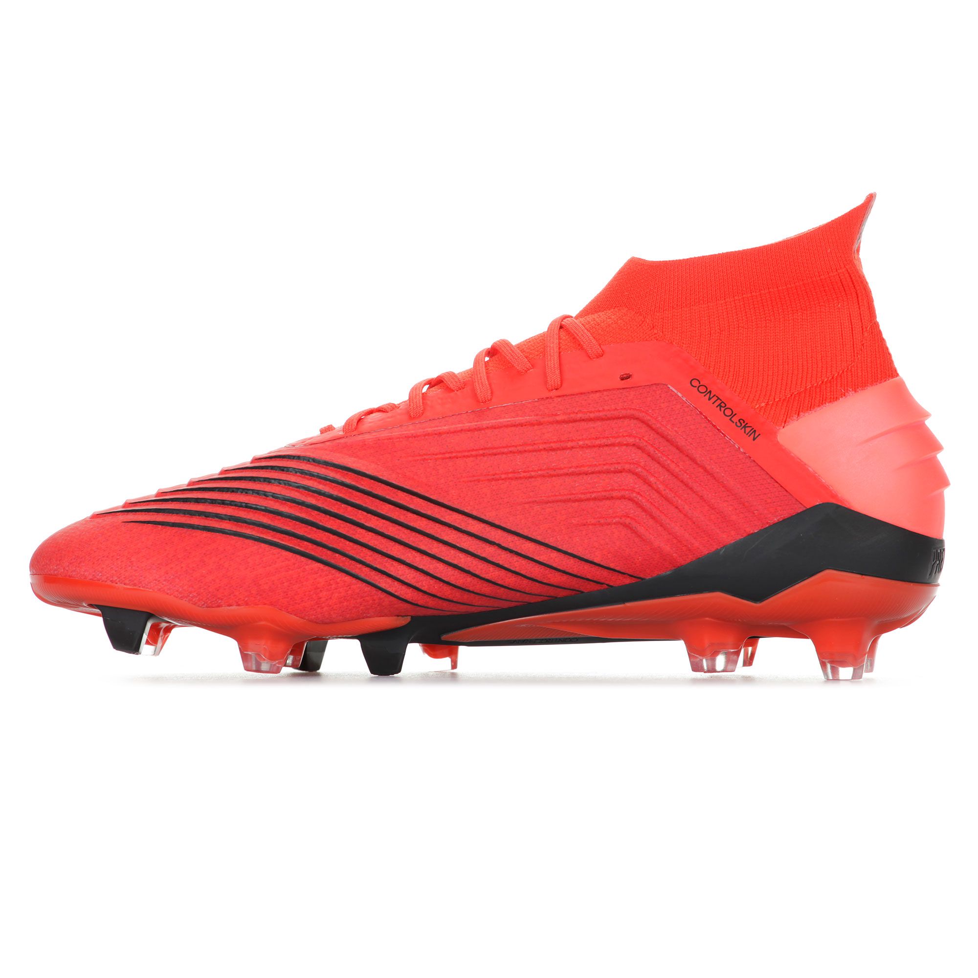 Botas de Fútbol Predator 19.1 FG Rojo Negro - Fútbol Factory