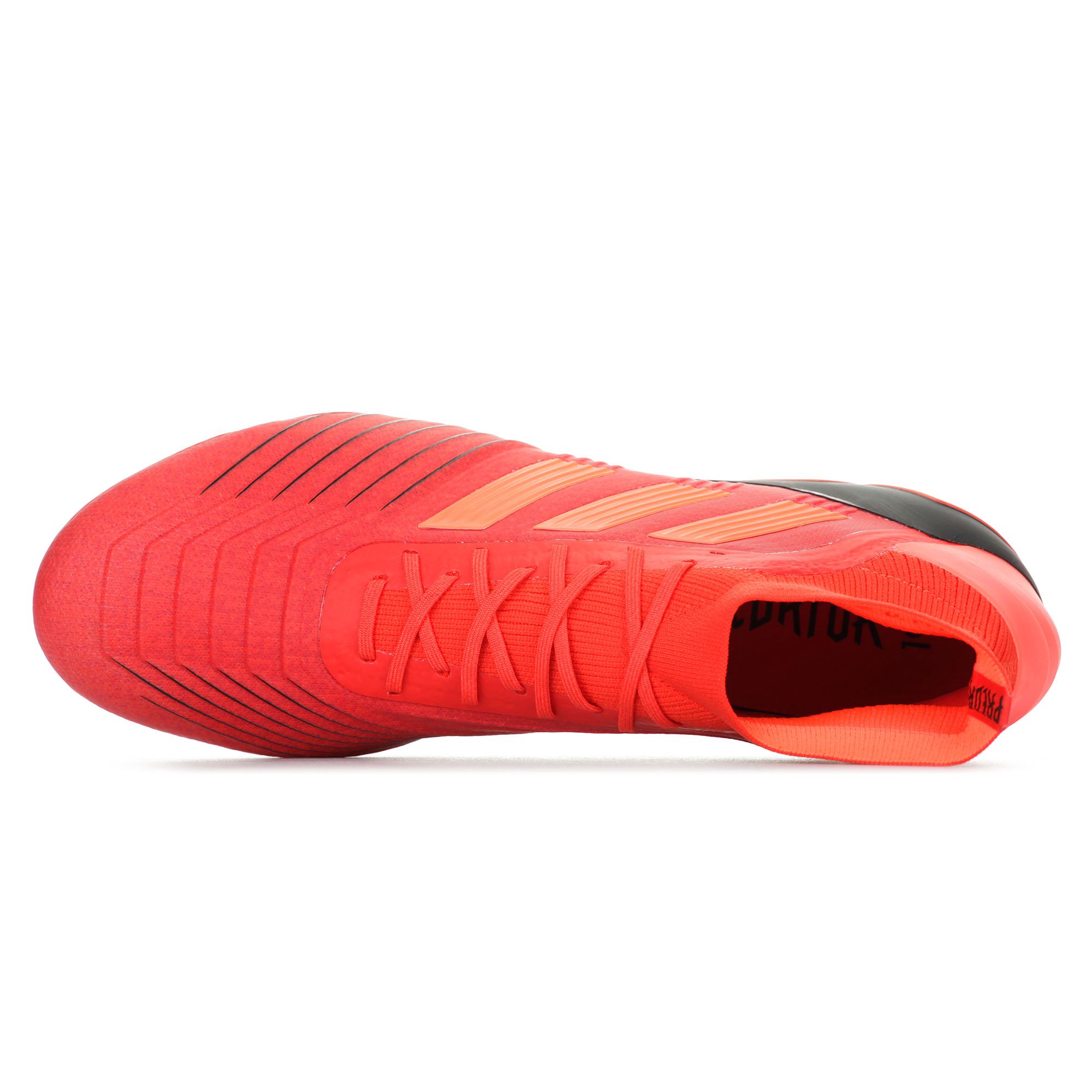 Botas de Fútbol Predator 19.1 FG Rojo Negro - Fútbol Factory