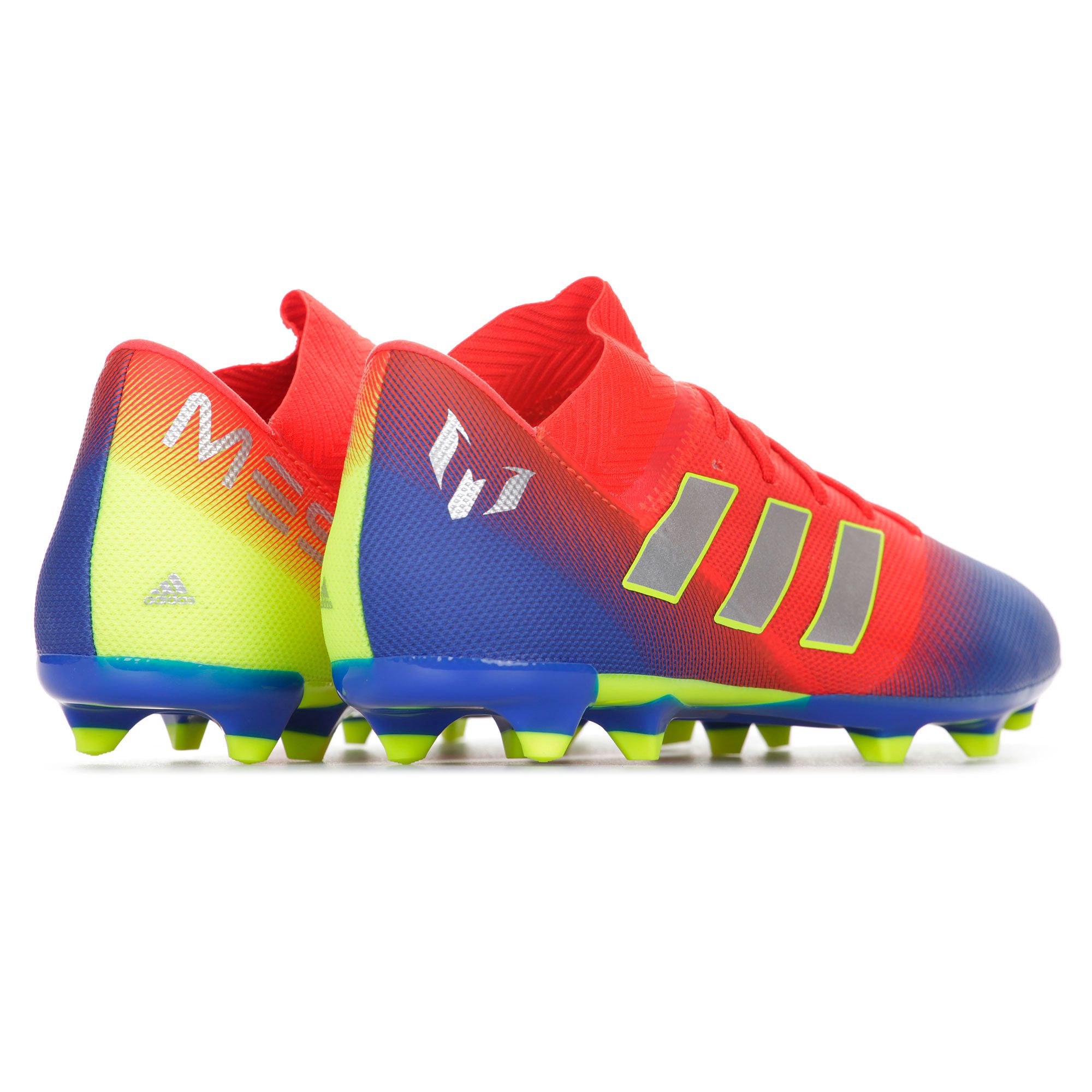 Botas de Fútbol Nemeziz Messi 18.3 FG  Rojo Azul - Fútbol Factory