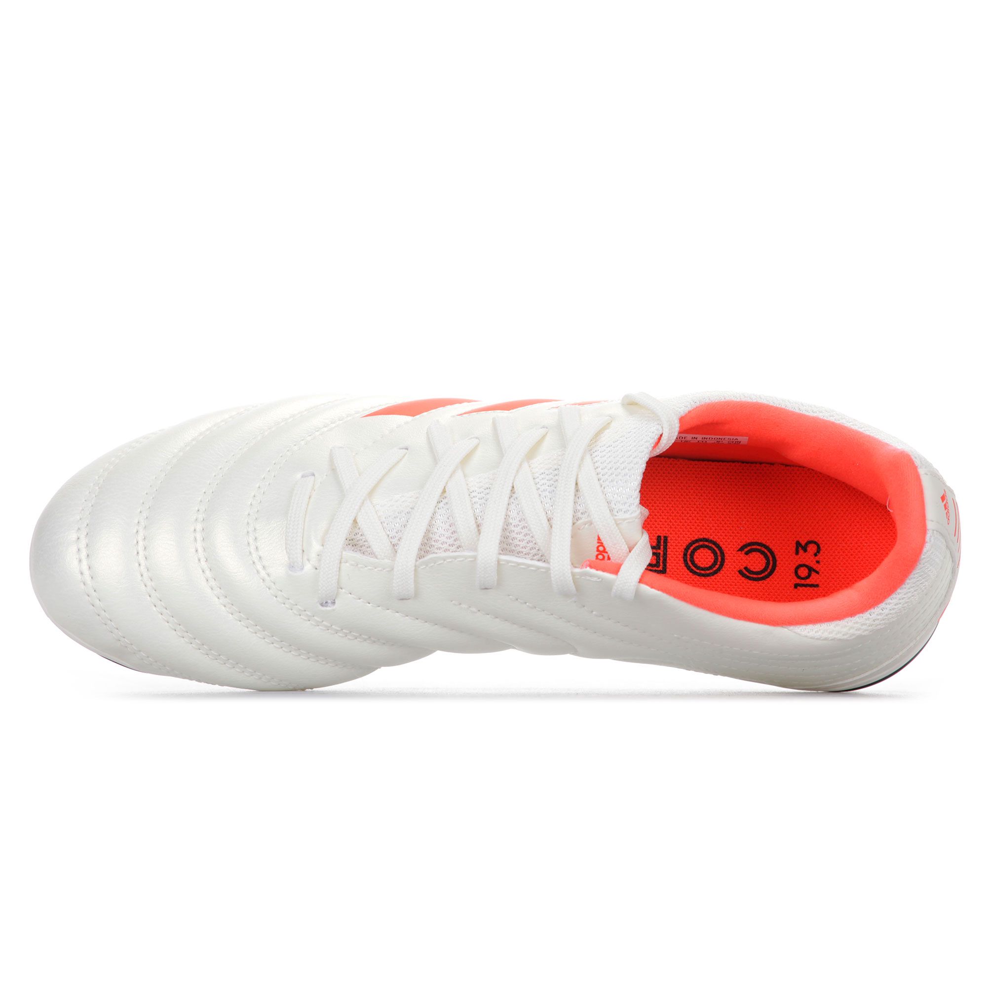 Botas de Fútbol Copa 19.3 FG Junior Blanco Rojo - Fútbol Factory