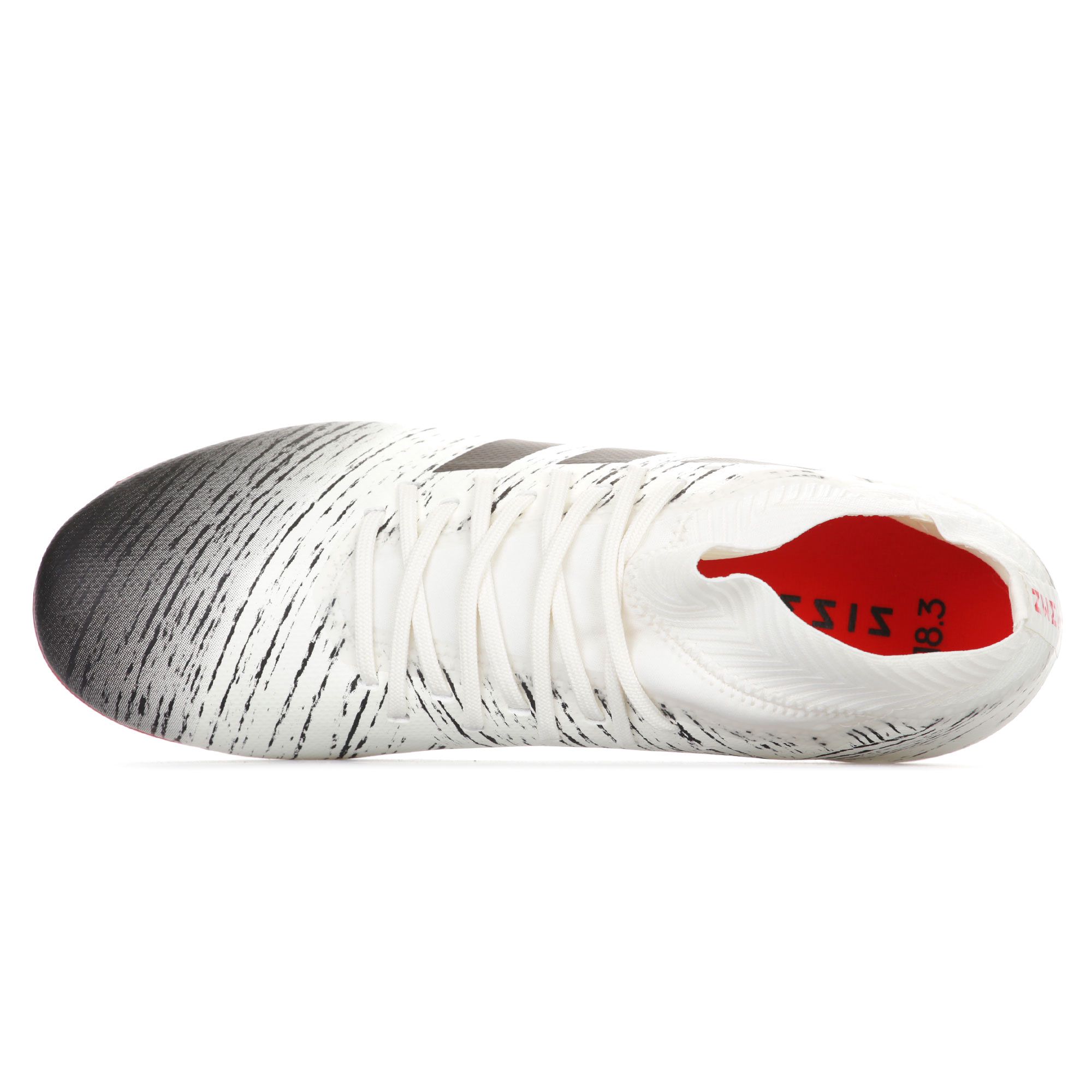 Botas de Fútbol Nemeziz 18.3 FG Junior Blanco Negro - Fútbol Factory