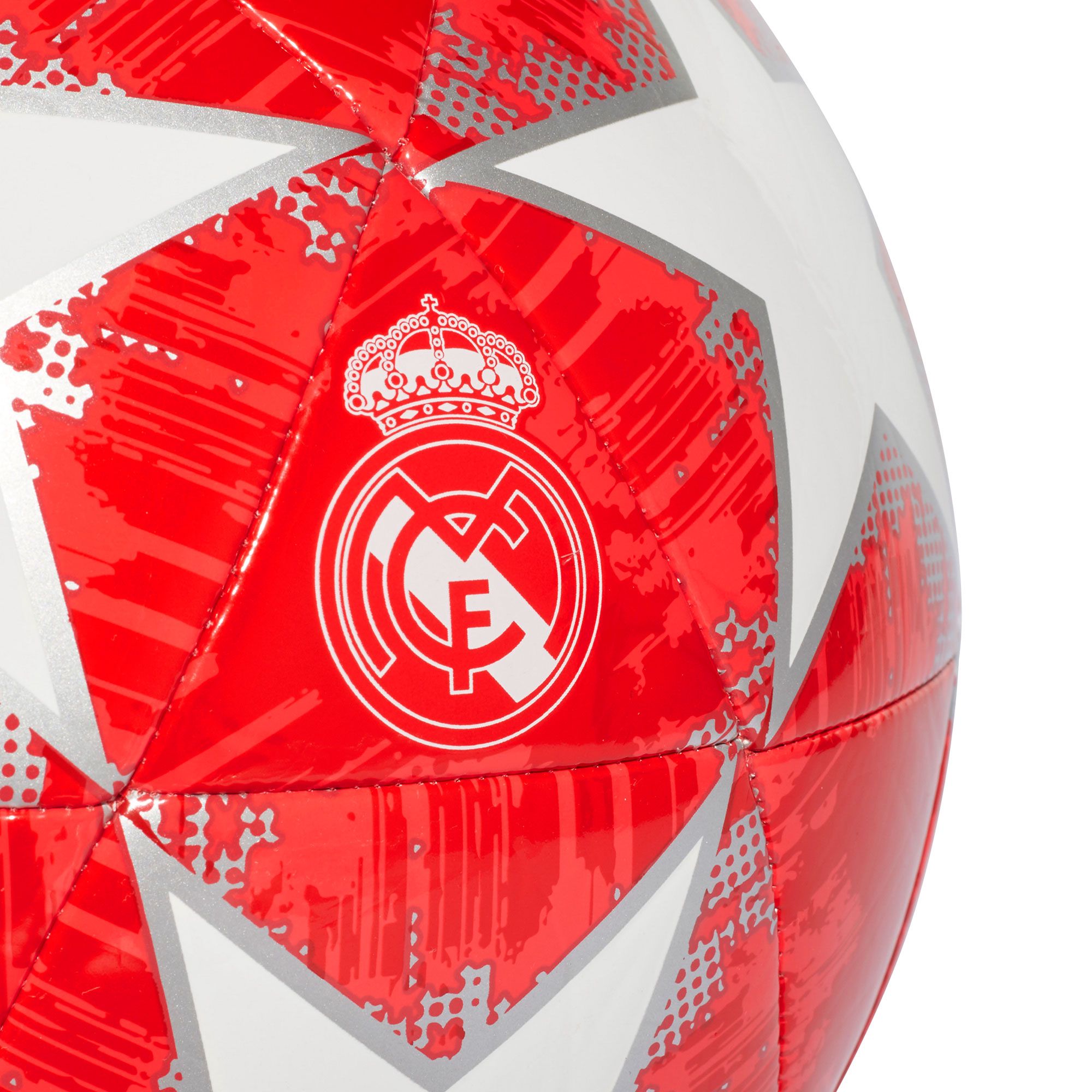 Balón de Fútbol 7 Finale 18 Capitano Real Madrid UCL 2018/2019 Blanco Rojo - Fútbol Factory