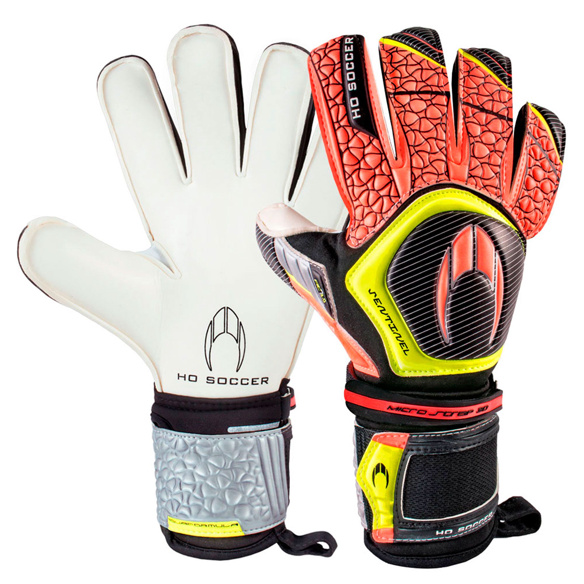 Guantes ONE Flat Naranja Negro - Fútbol Factory