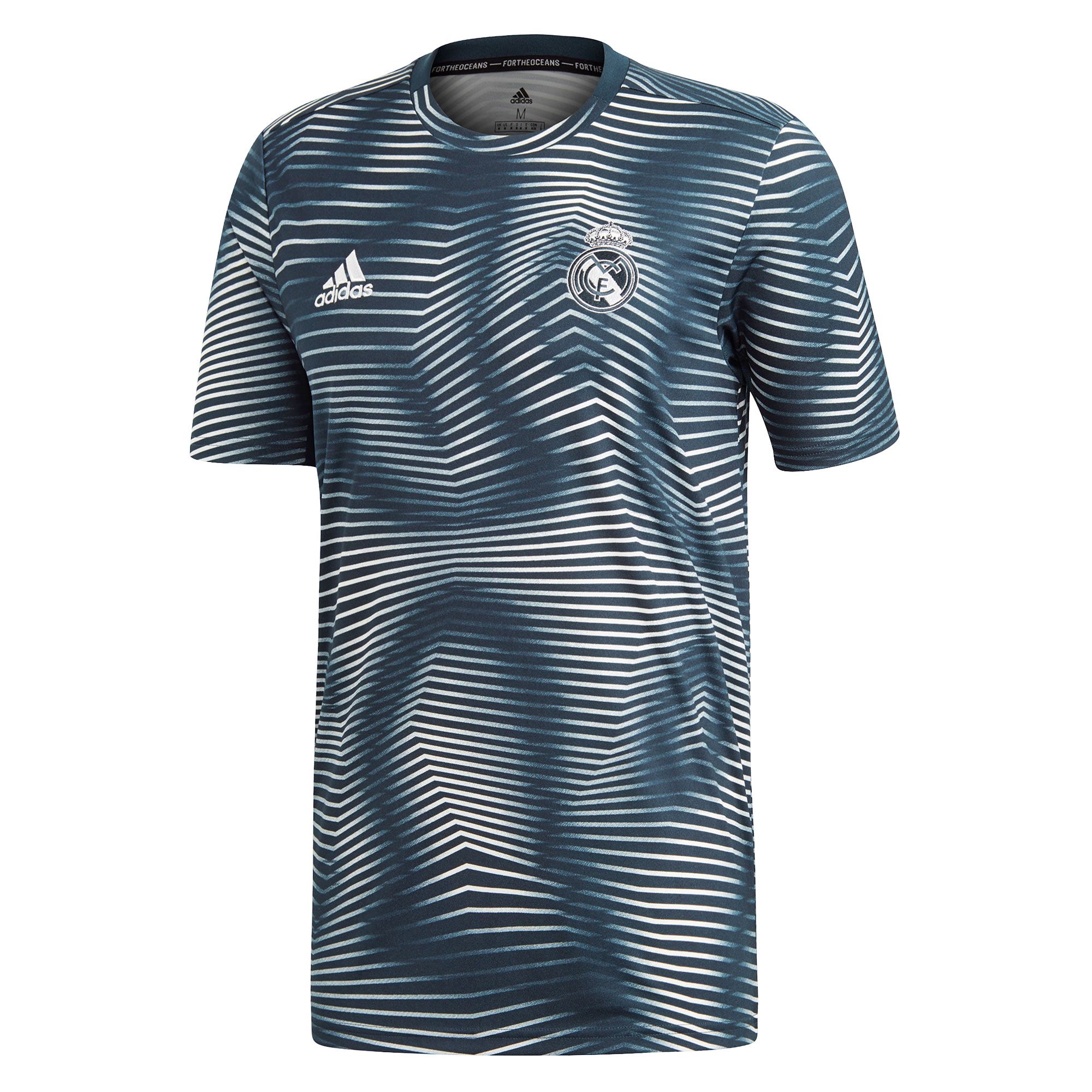 Camiseta Pre-Match Real Madrid 2018/2019 Parley Gris - Fútbol Factory