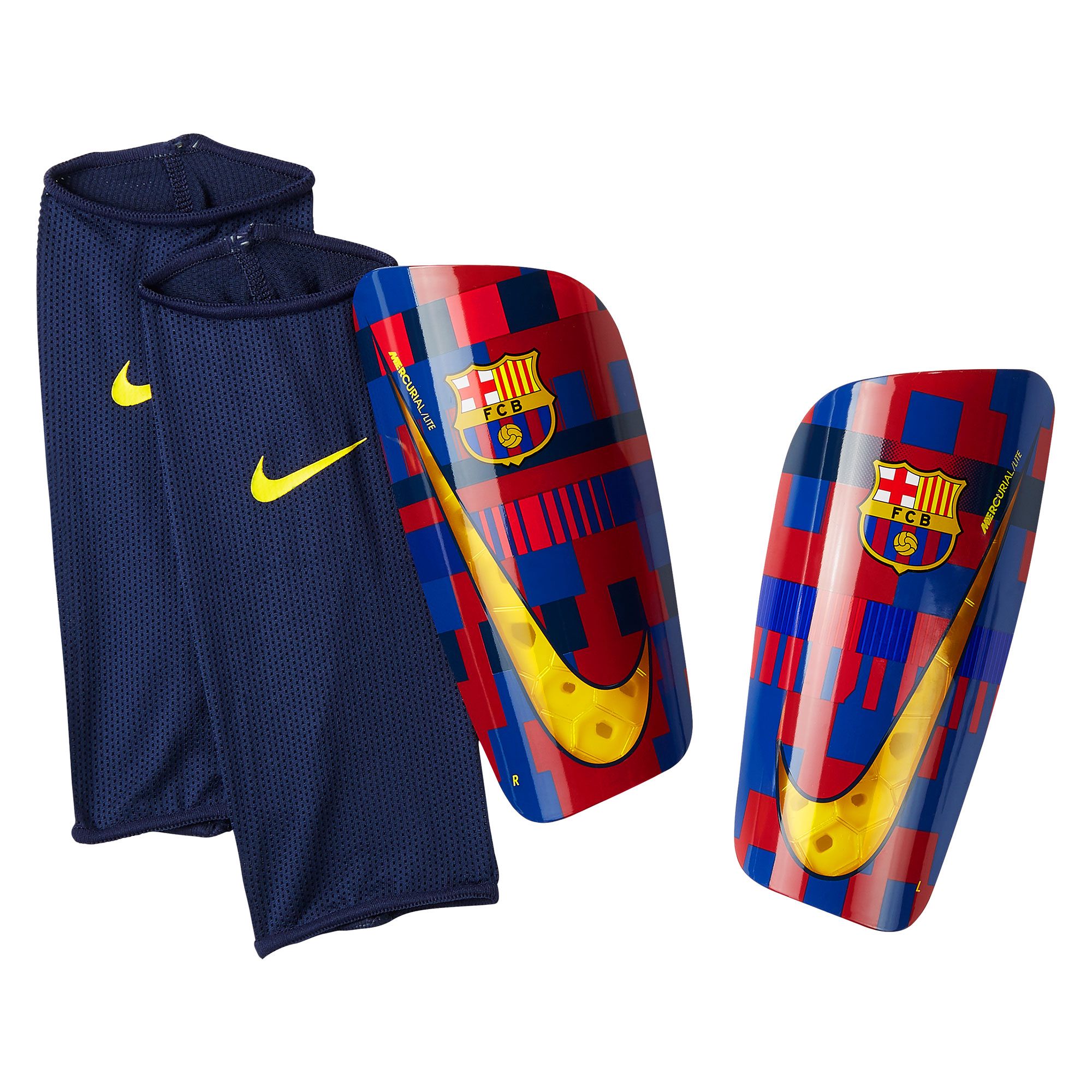 Espinilleras Mercurial Lite FC Barcelona Mash-Up Azul - Fútbol Factory