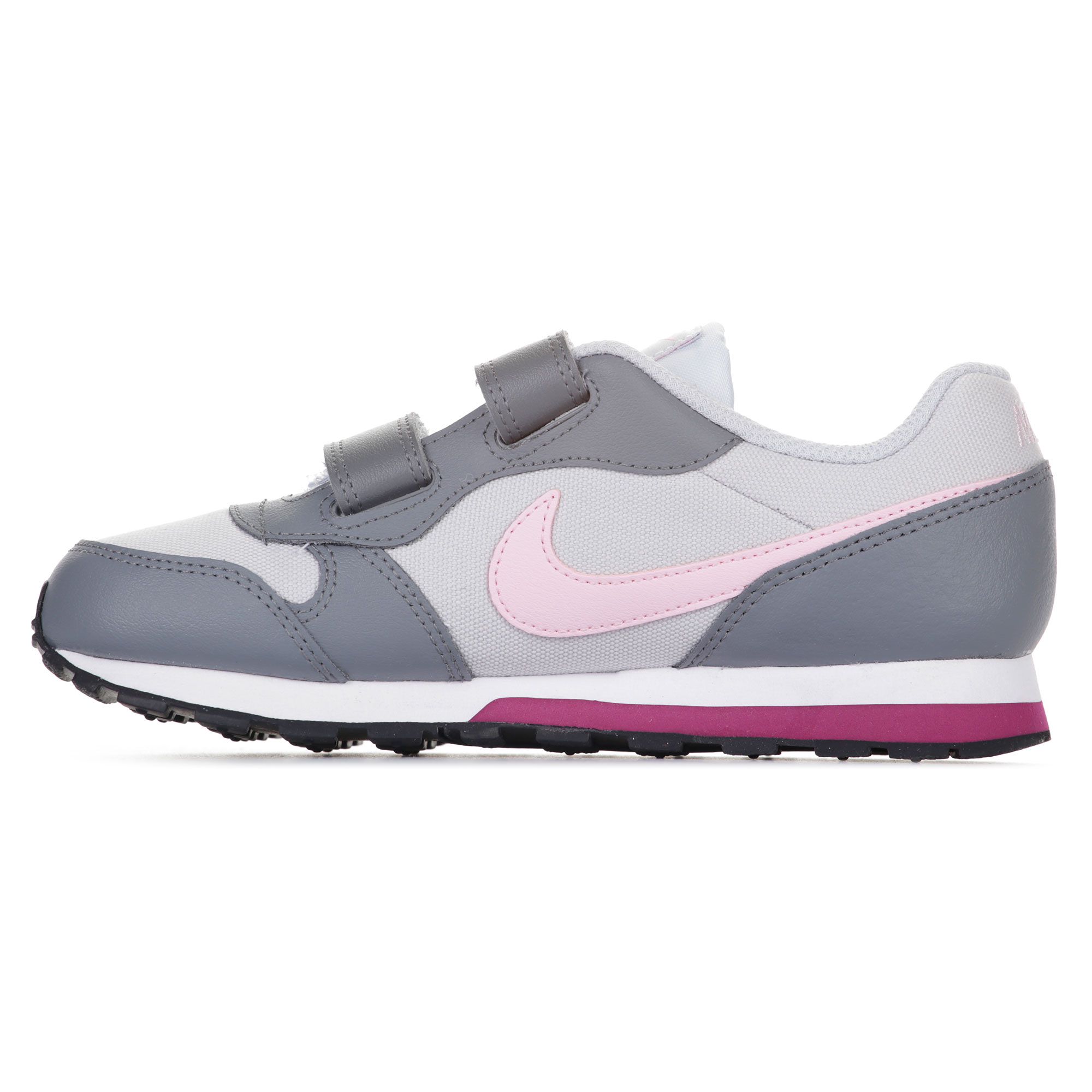 Zapatillas MD Runner 2 Velcro Junior Gris - Fútbol Factory