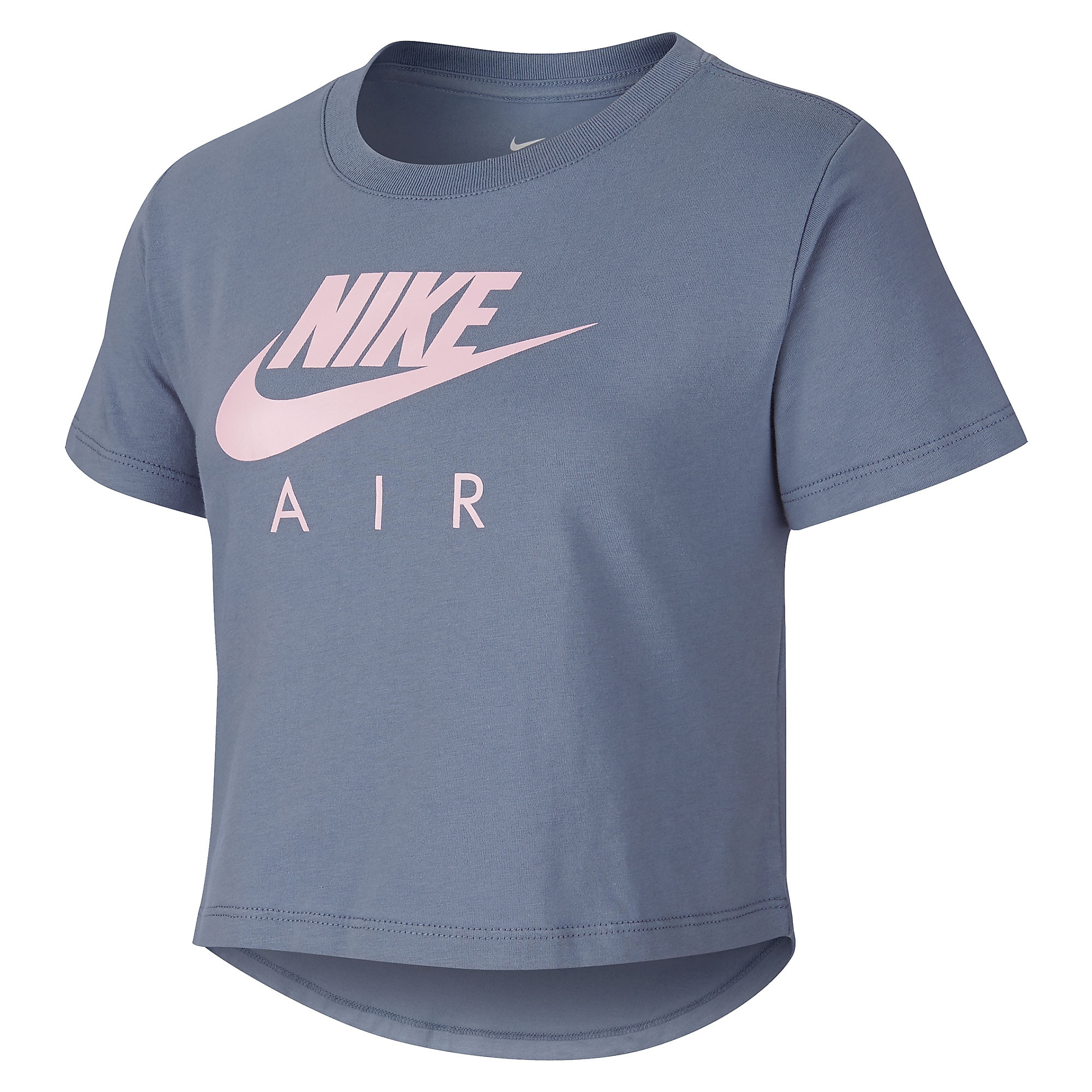 Camiseta Nike Air Cropped Junior Gris Rosa - Fútbol Factory