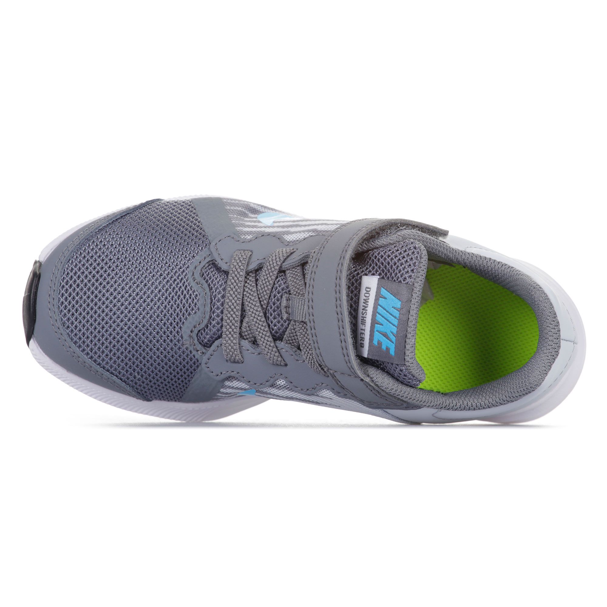 Zapatillas de Running Downshifter 8 Velcro Junior Gris - Fútbol Factory