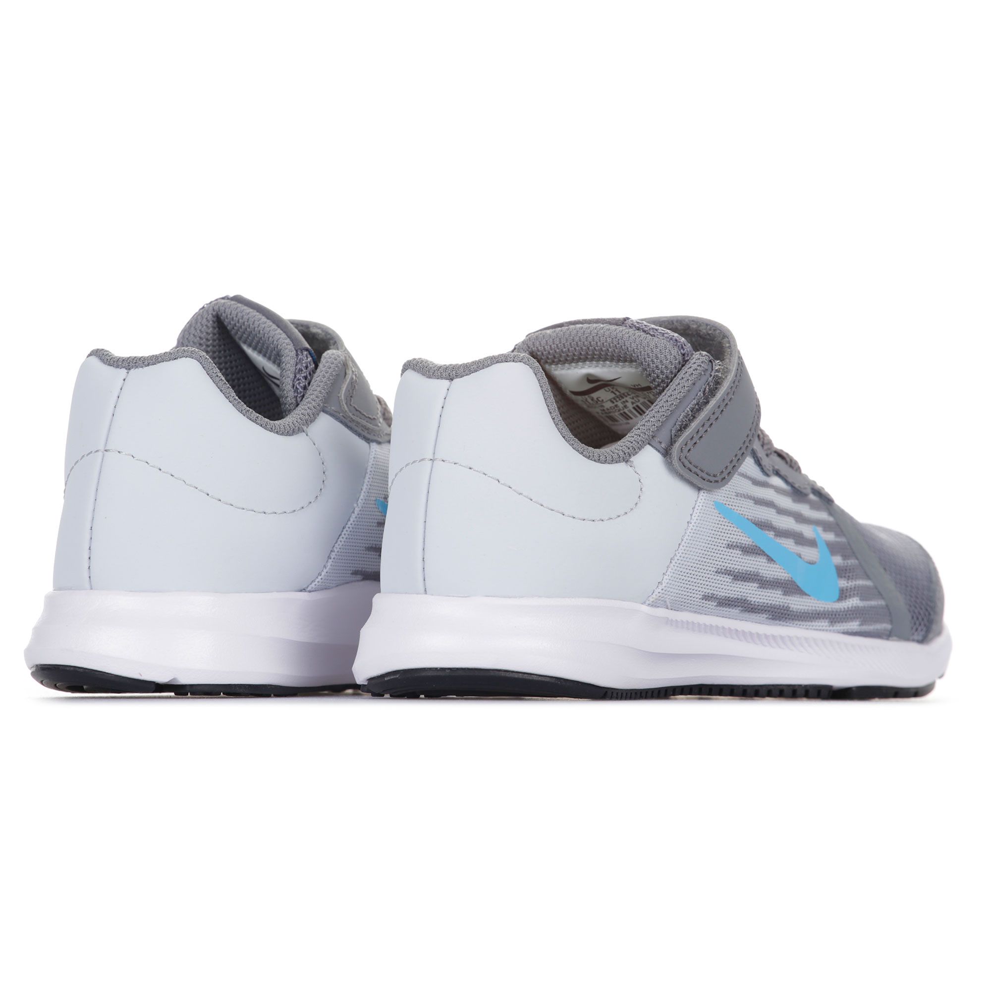 Zapatillas de Running Downshifter 8 Velcro Junior Gris - Fútbol Factory