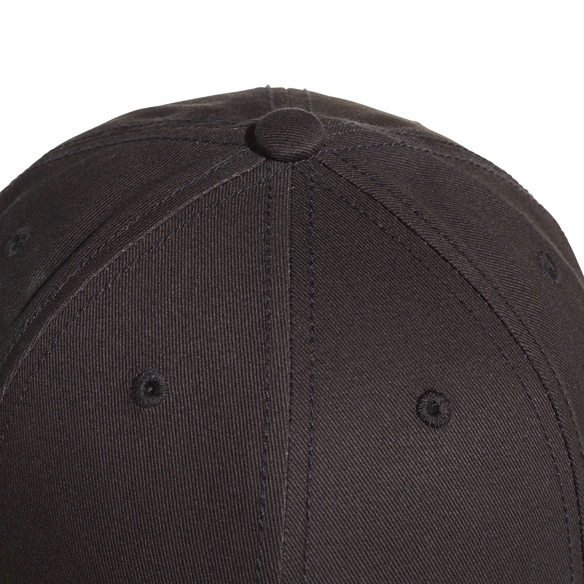 Gorra Six-Panel Classic Tres Bandas Negro Blanco - Fútbol Factory