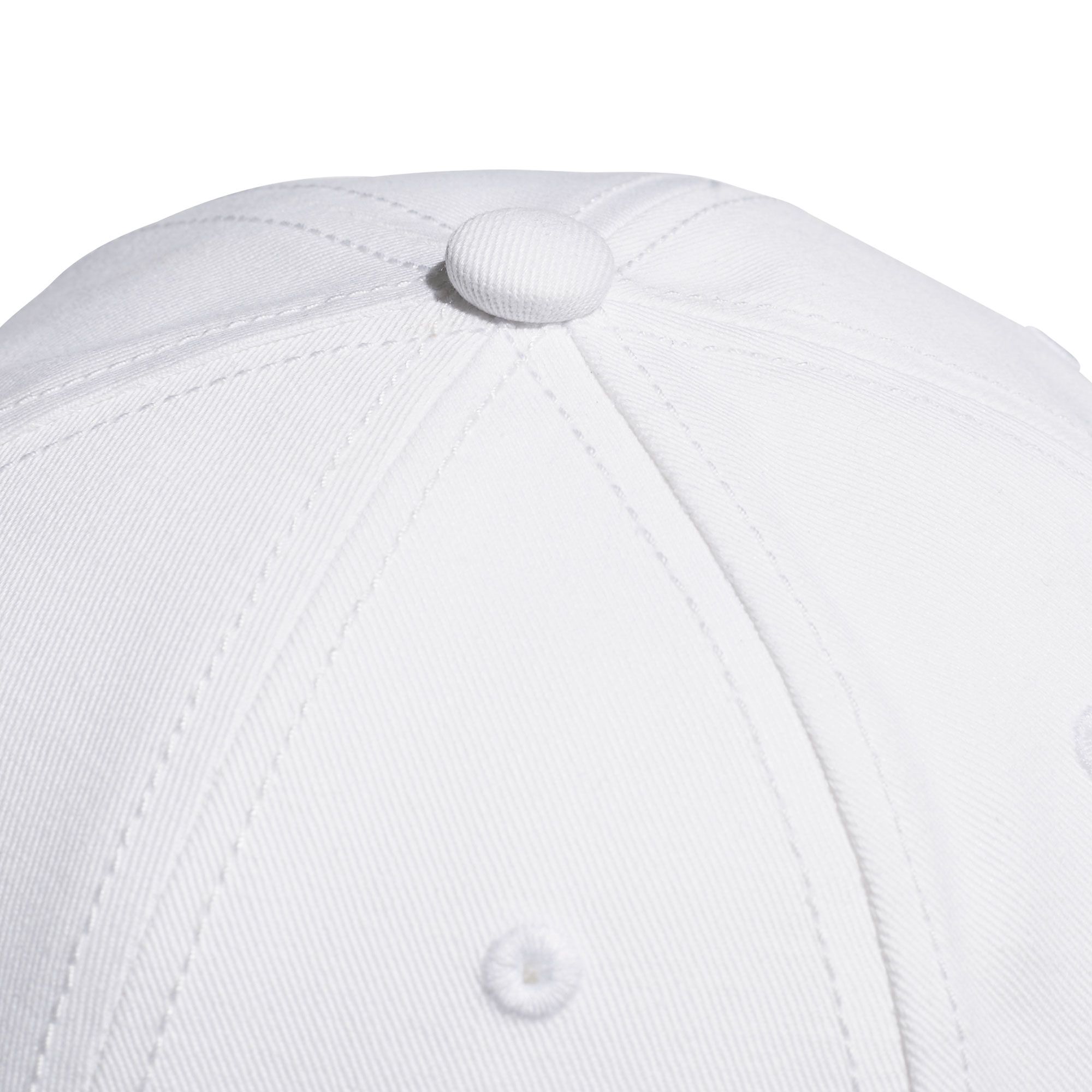 Gorra Six-Panel Classic Tres Bandas Blanco Negro - Fútbol Factory