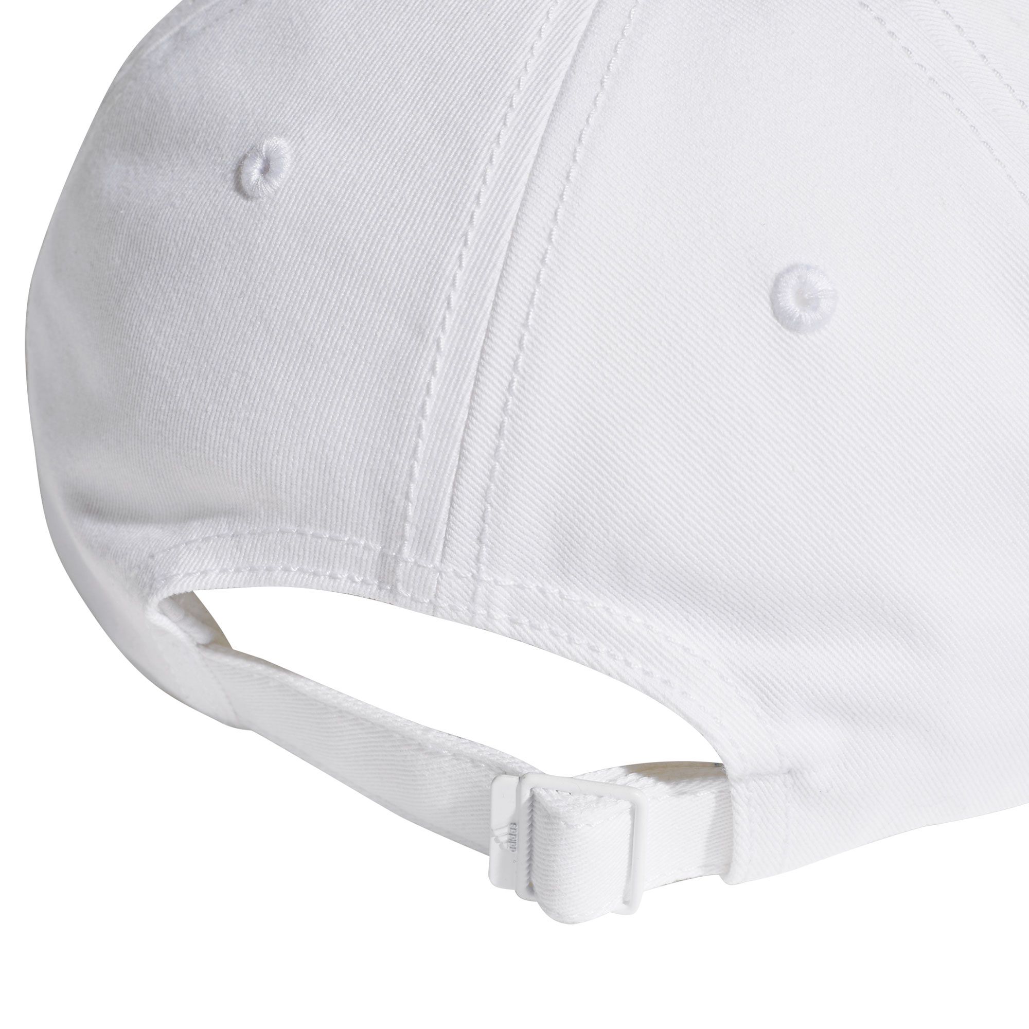 Gorra Six-Panel Classic Tres Bandas Blanco Negro - Fútbol Factory