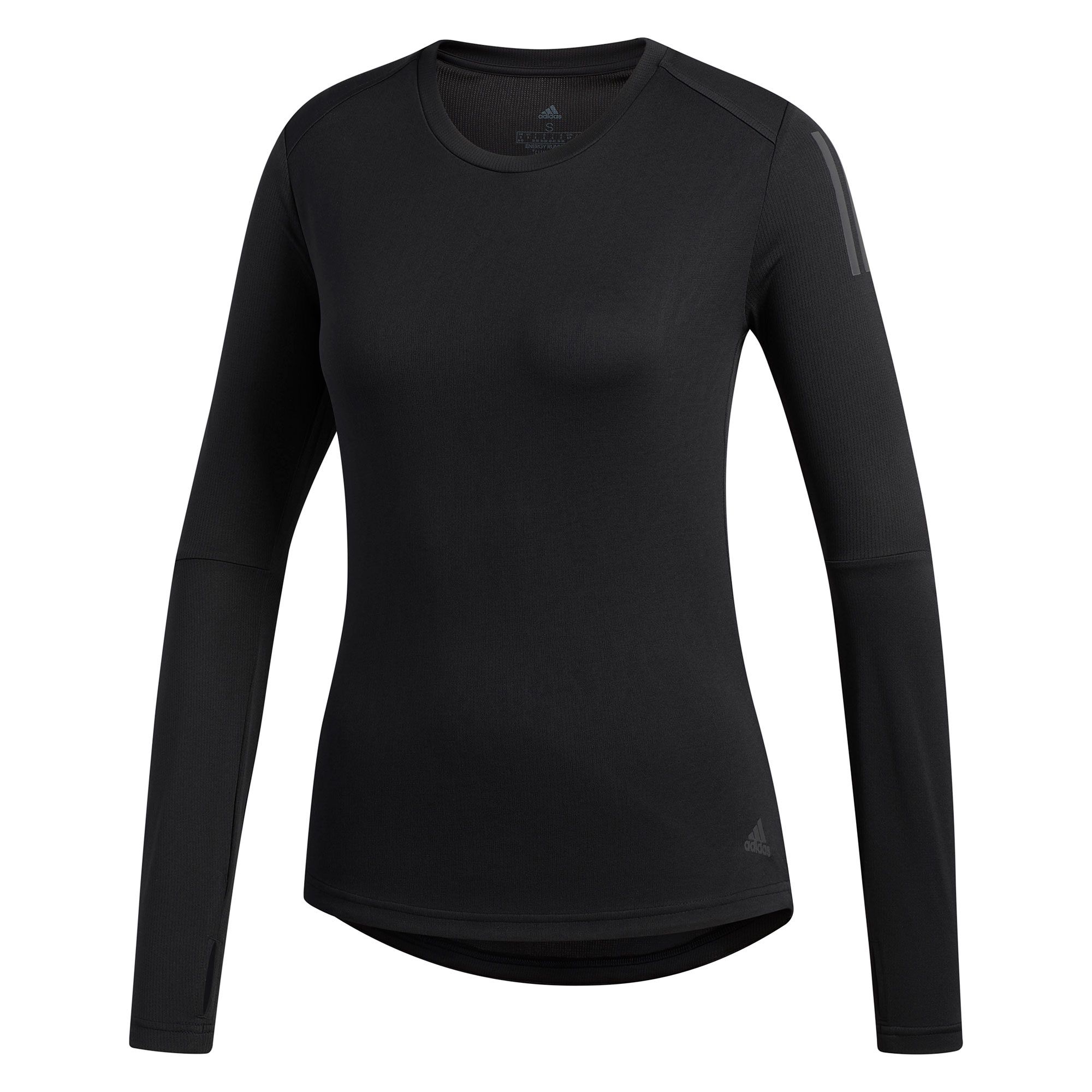 Camiseta Manga Larga de Running Own The Run Mujer Negro - Fútbol Factory