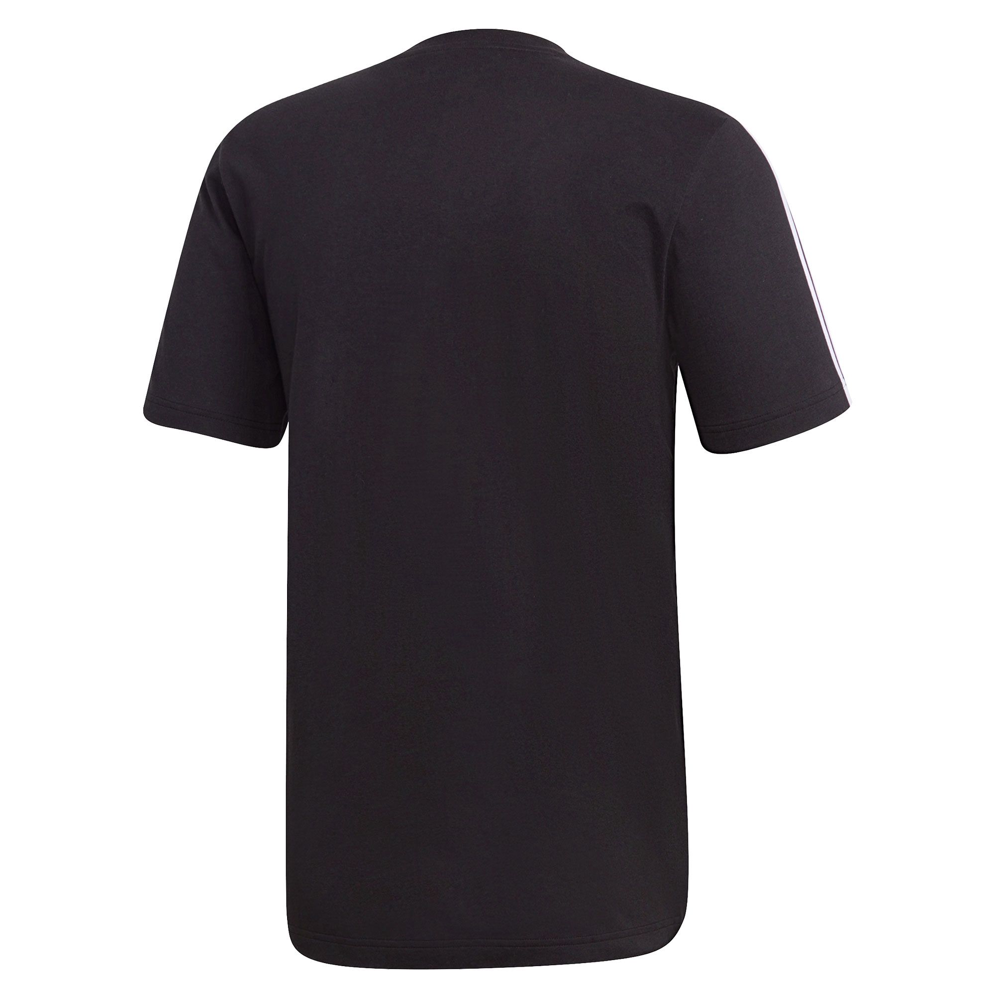 Camiseta Essentials Tres Bandas Negro - Fútbol Factory