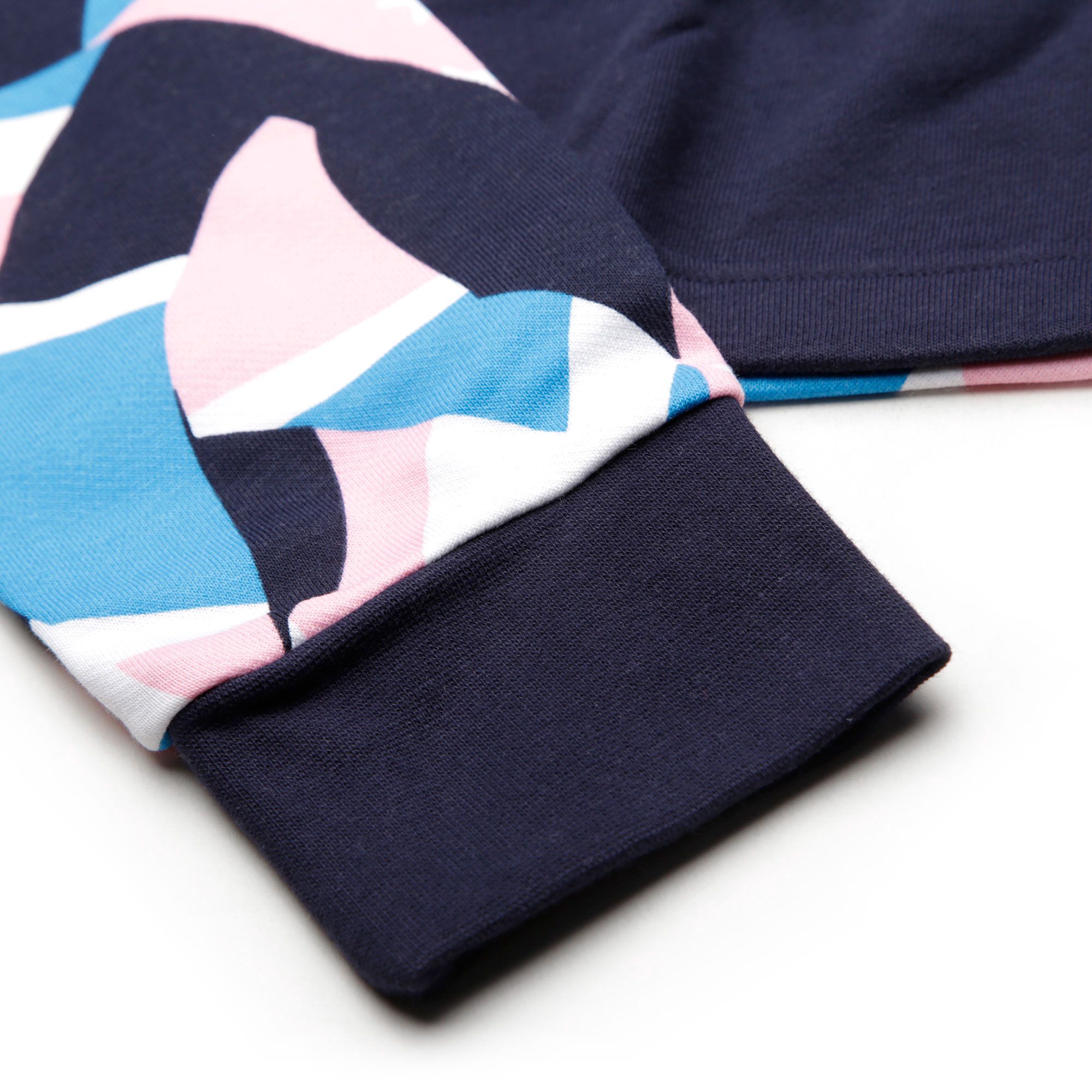 Sudadera Capucha Sport ID Printed Crop Mujer Marino - Fútbol Factory