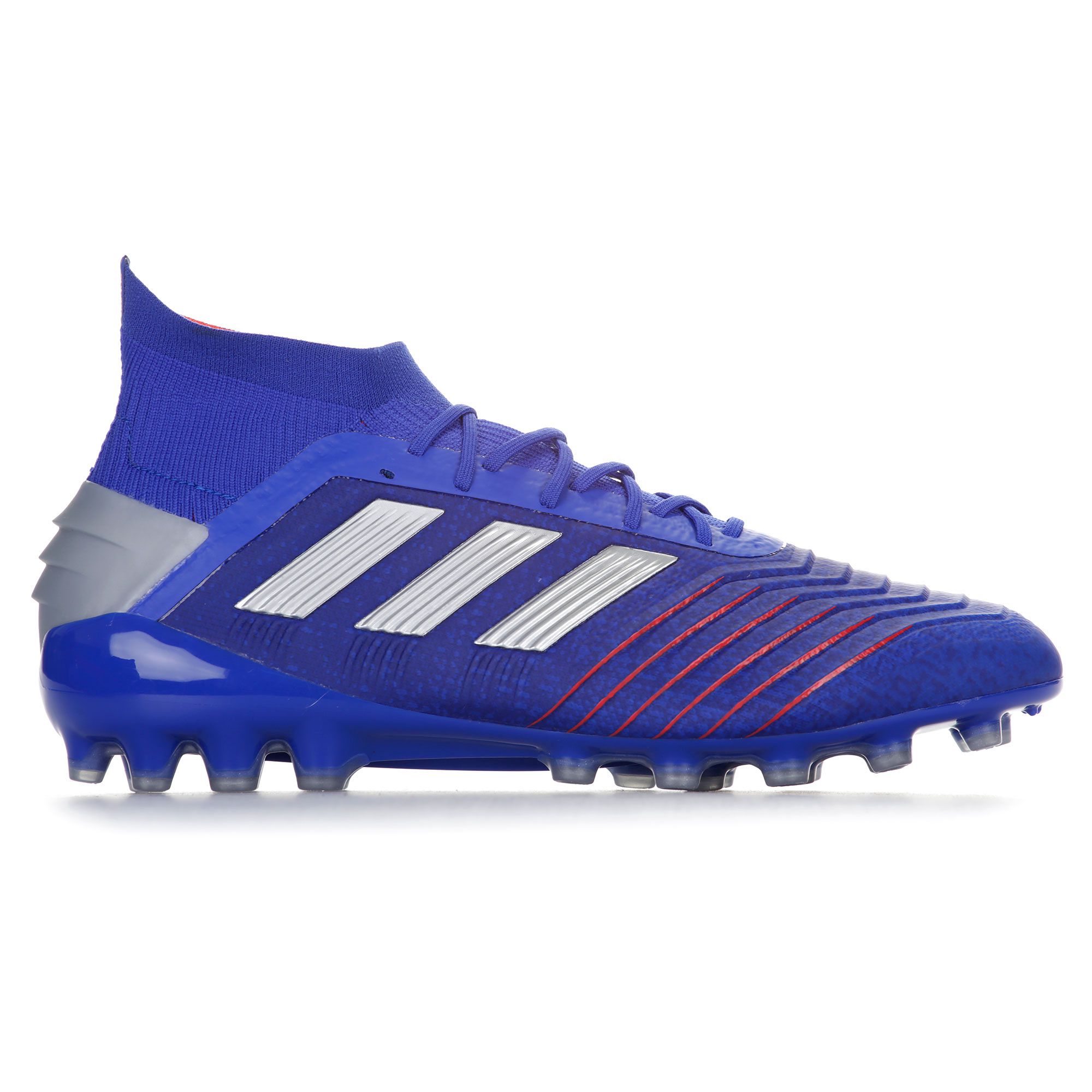 Botas de Fútbol Predator 19.1 AG Azul Plata - Fútbol Factory