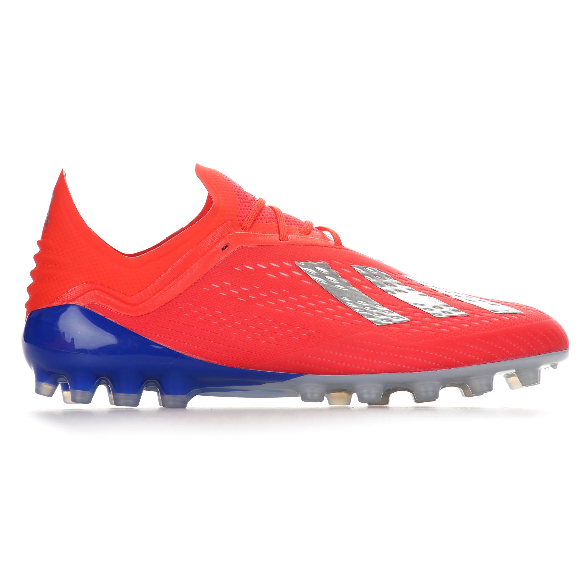 Botas de Fútbol X 18.1 AG Rojo Plata - Fútbol Factory