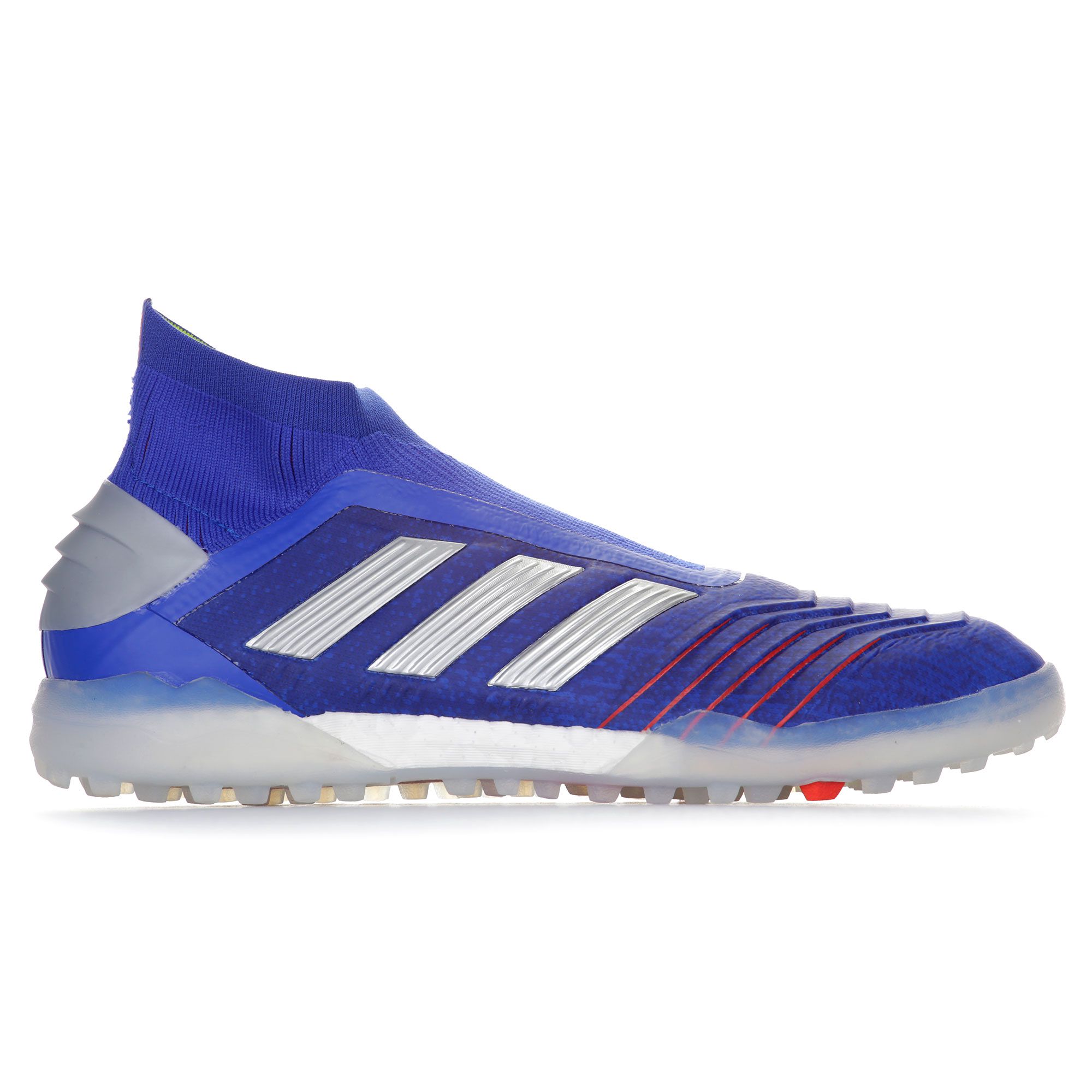 Botas de Fútbol Predator Tango 19+ Multitaco Azul Plata - Fútbol Factory