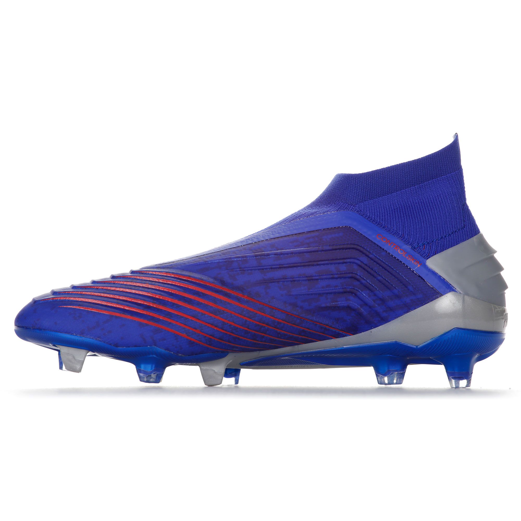 Botas de Fútbol Predator 19+ FG Azul Plata - Fútbol Factory