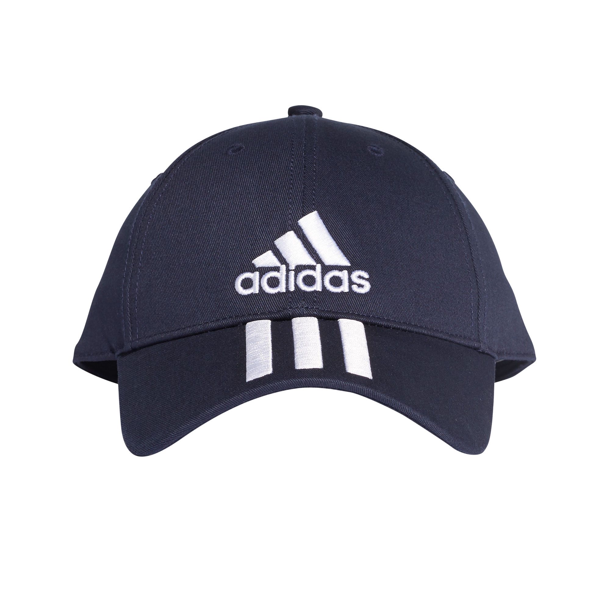 Gorra Six-Panel Classic Tres Bandas Marino Blanco - Fútbol Factory