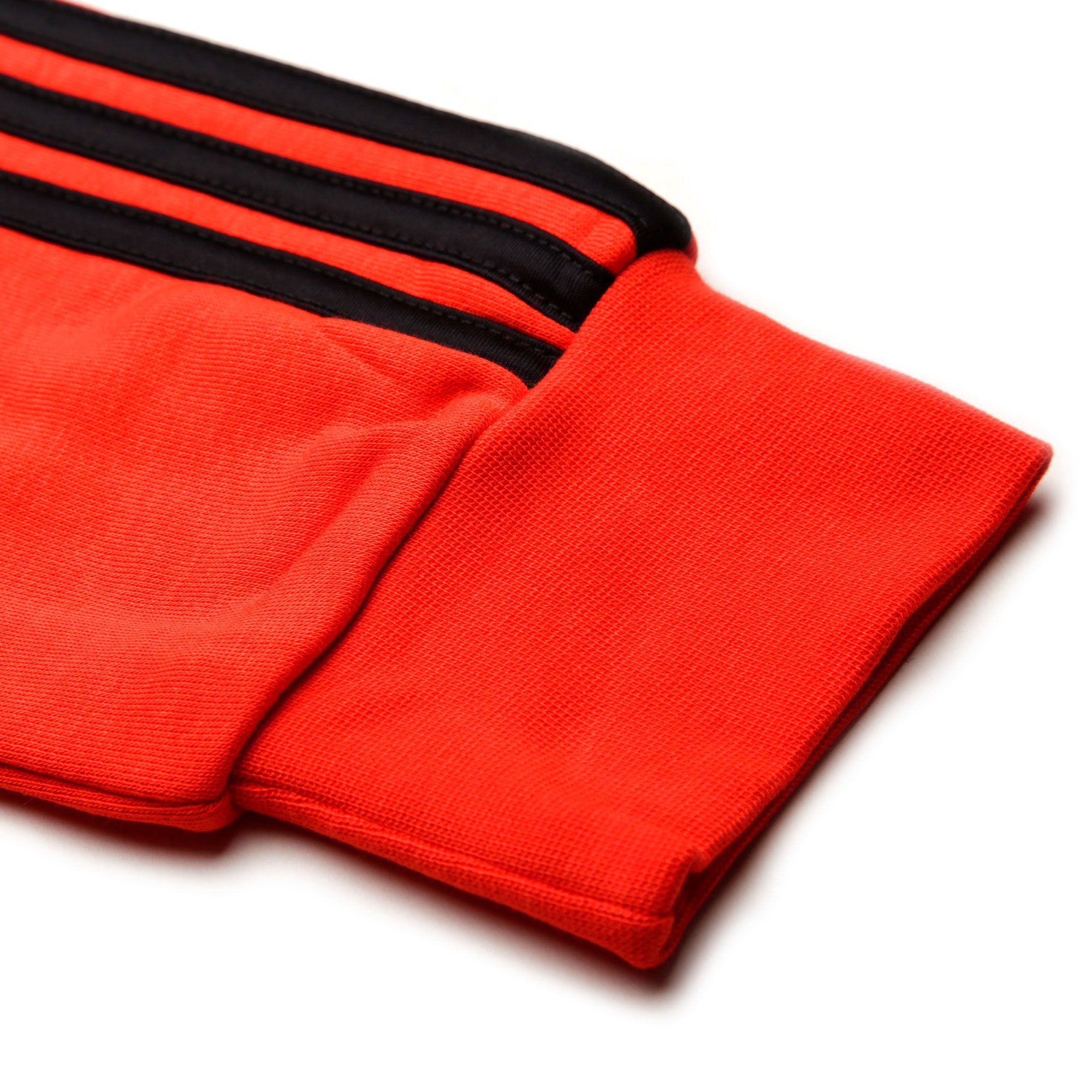 Chaqueta con Capucha de Paseo Essentials Tres Bandas Rojo - Fútbol Factory
